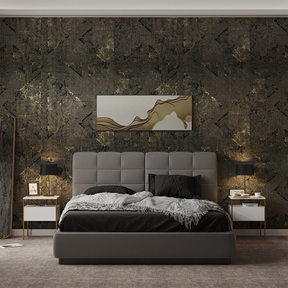 Vicco Nachtschrank Mira, Weiß/Gold, 40 x 50 cm 2er Set günstig online kaufen