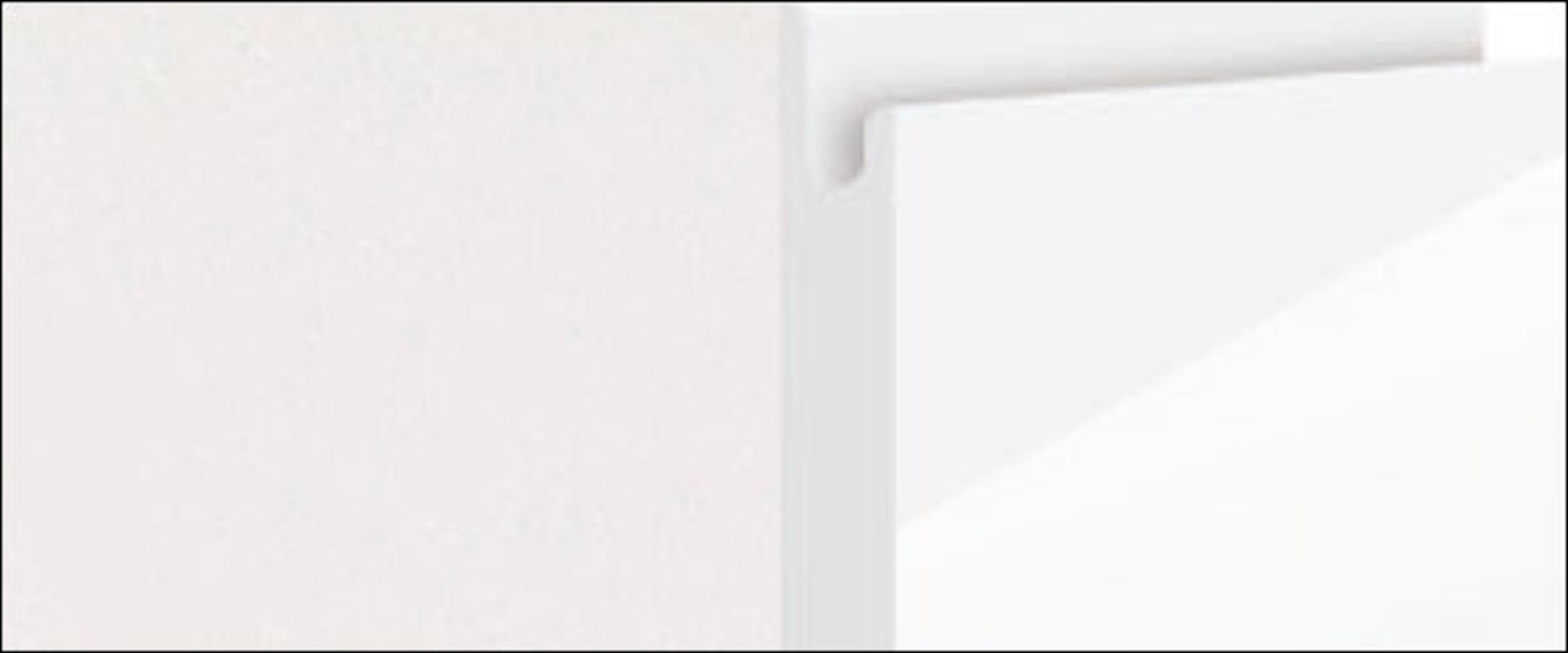 Korpusfarbe Front- wählbar (Vollauszug) & Schubladen Backofenumbauschrank Avellino Hochglanz 60cm Feldmann-Wohnen grifflos weiß 2 Acryl