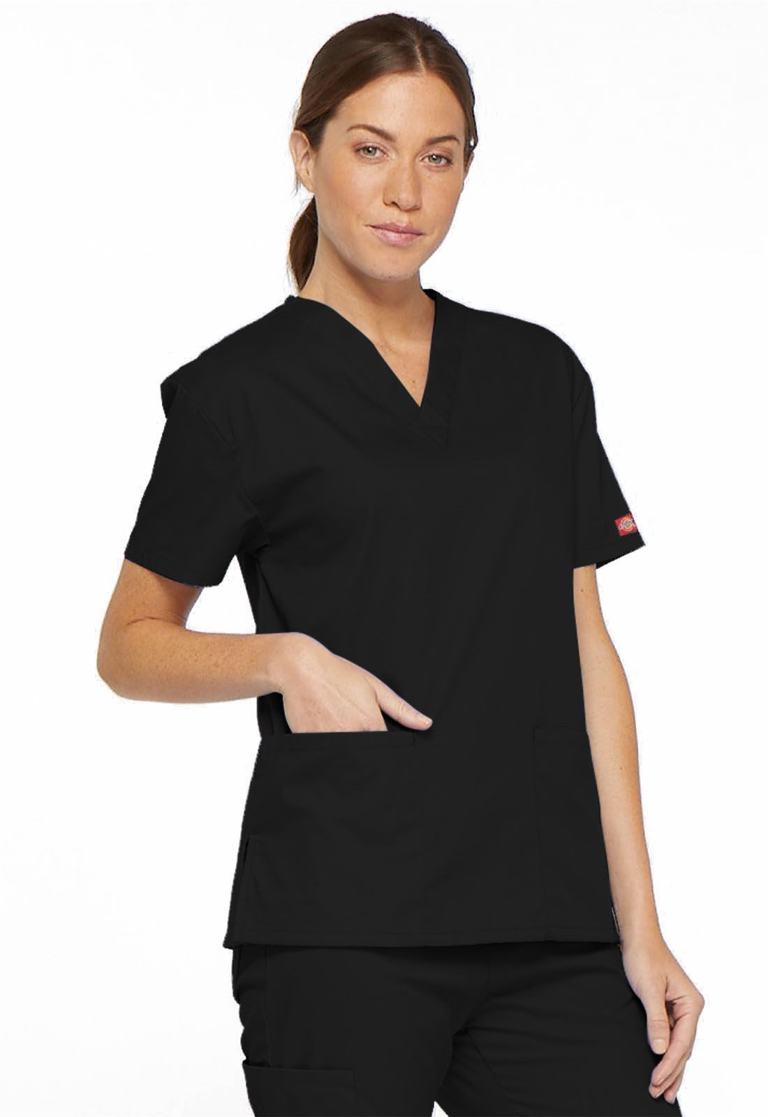 Dickies Funktionsbluse Unisex EDS Schlupfhemd V-Neck, Every Day Scrubs Kasack mit 2 aufgesetzten Taschen
