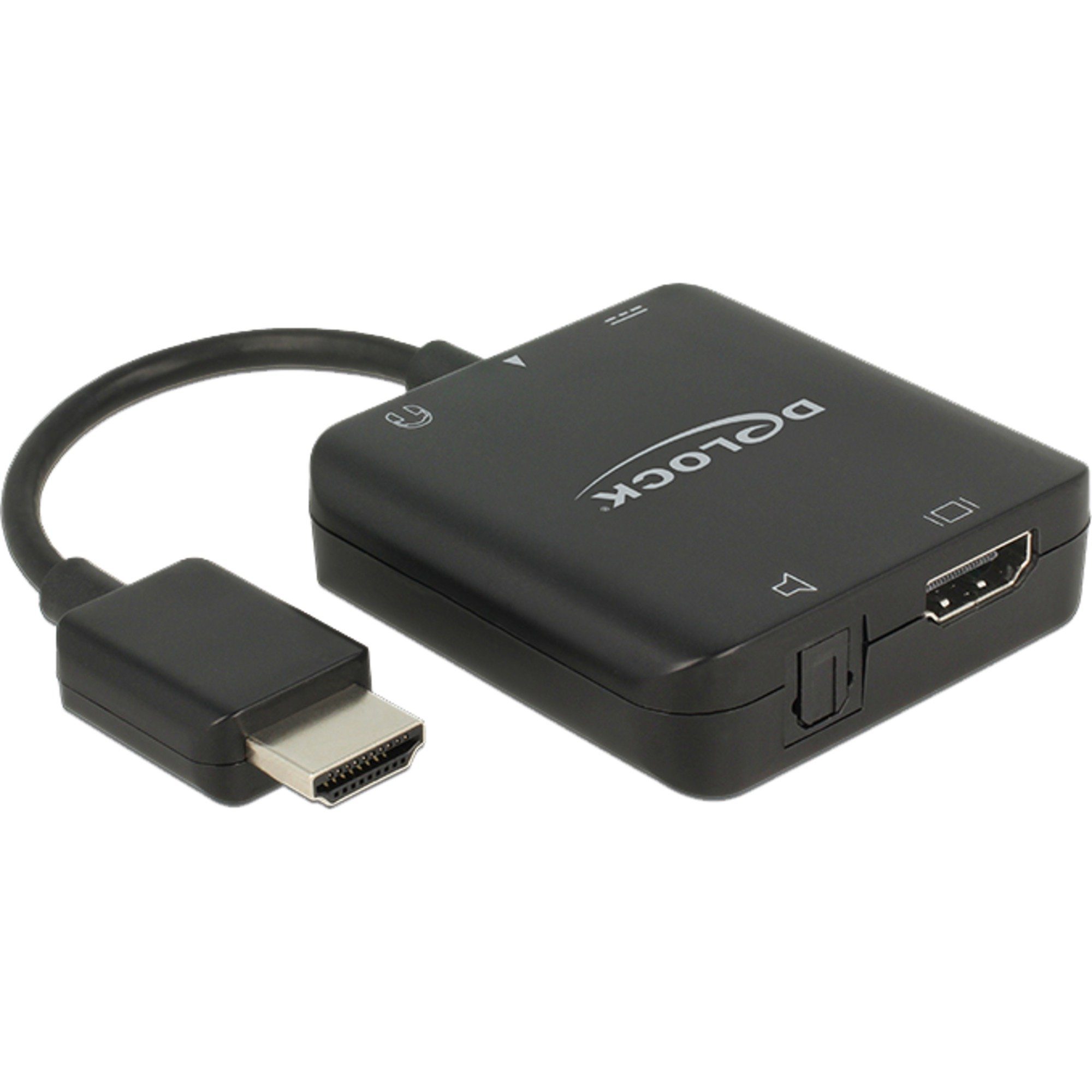 Delock DeLOCK Adapter HDMI Stecker > HDMI + TOSLINK Audio- & Video-Adapter