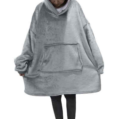 Moorle Fleecepullover »Pullover Damen Hoodie Oversize Sweatshirt Decke Geschenke für Frauen«