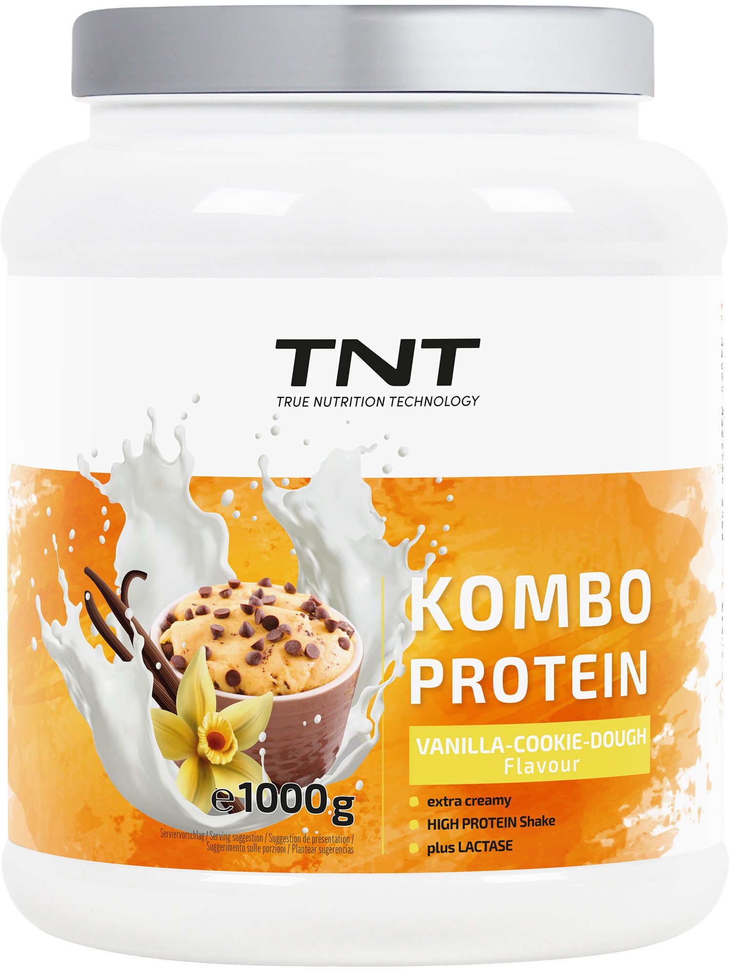 TNT (True Nutrition Technology) Kombo Protein - Extra cremige Konsistenz - mit Flohsamenschalenpulver Pulver