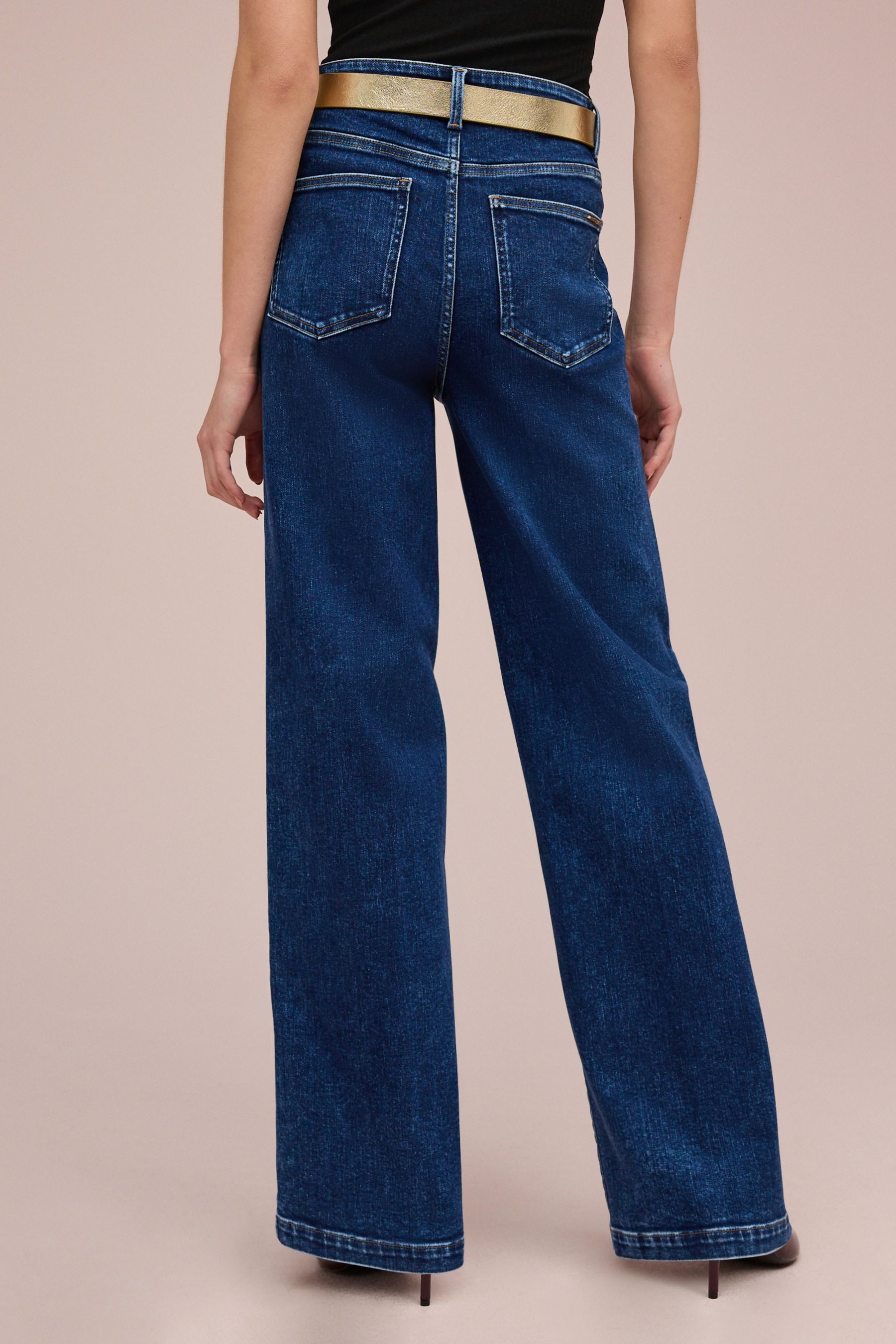 Next Weite Jeans Jeans mit weitem Bein - Petite (1-tlg) günstig online kaufen