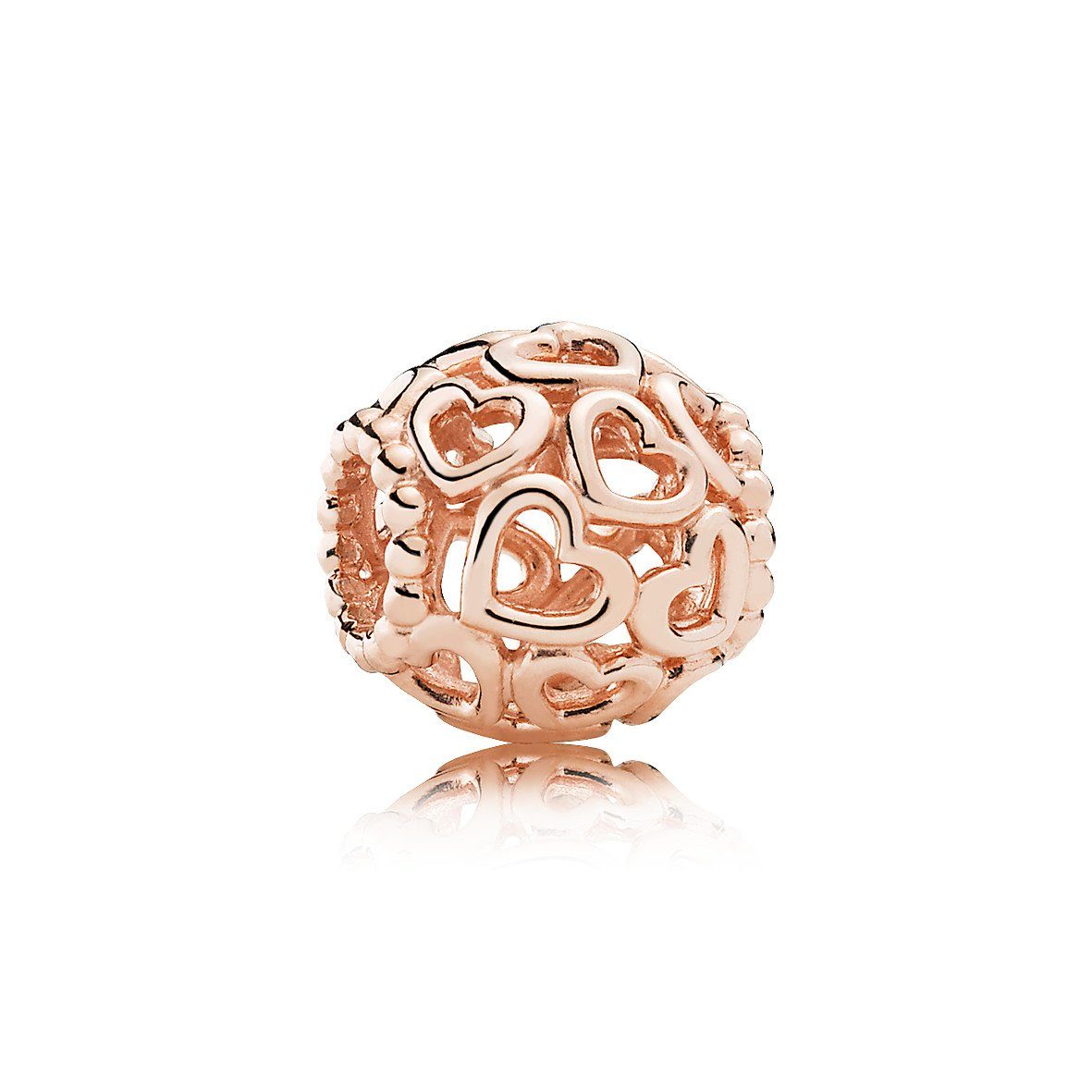 Pandora Bead Pandora Charm 780964 All Over Hearts rosé