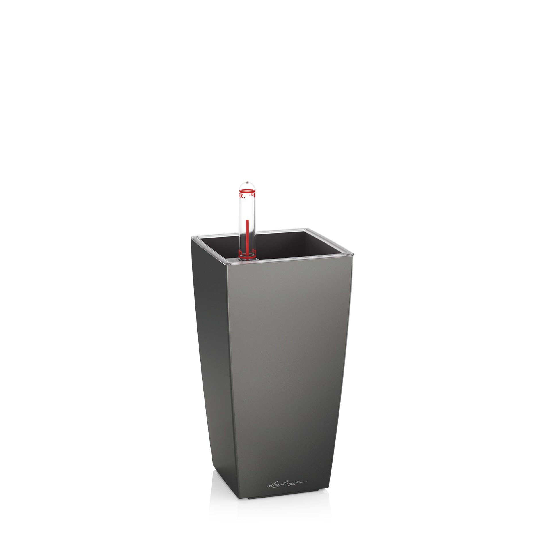 Pflanzkübel Lechuza Pflanztopf Mini-Cubi anthrazit metallic 18