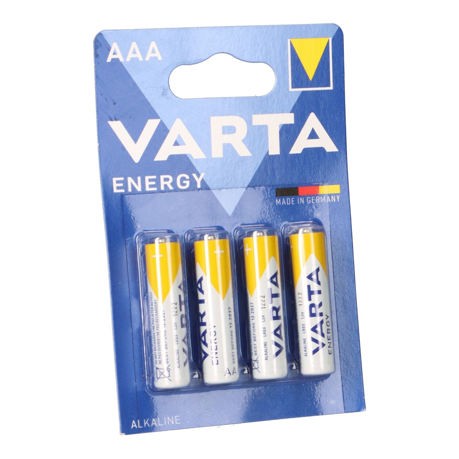 AlMn VARTA Energy Batterie Batterie 4er Blister Micro AAA Varta 1,5V