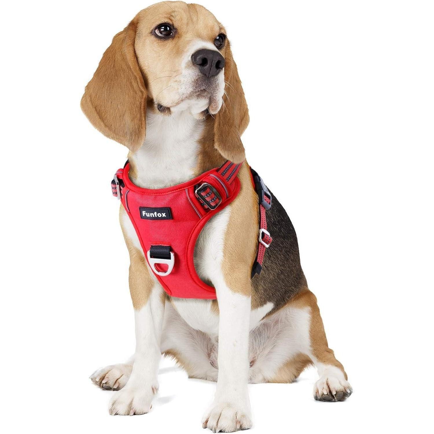 LuxusKollektion Hunde-Sicherheitsgeschirr Hundegeschirr Brustgeschirr Mittelgroße Anti Zug Reflektor M Rot
