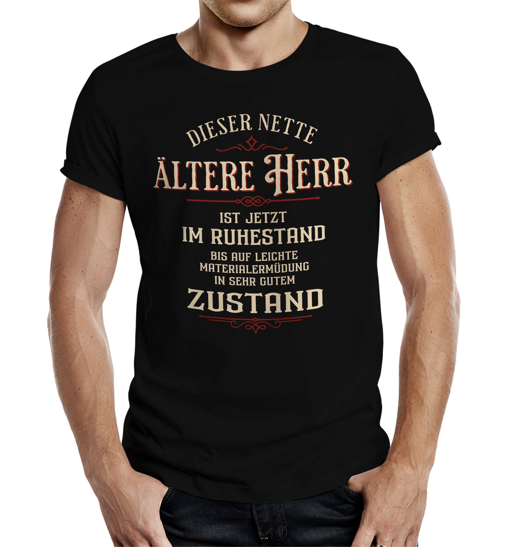 T-Shirt für Rentner: Dieser nette ältere Herr ist jetzt im Ruhestand