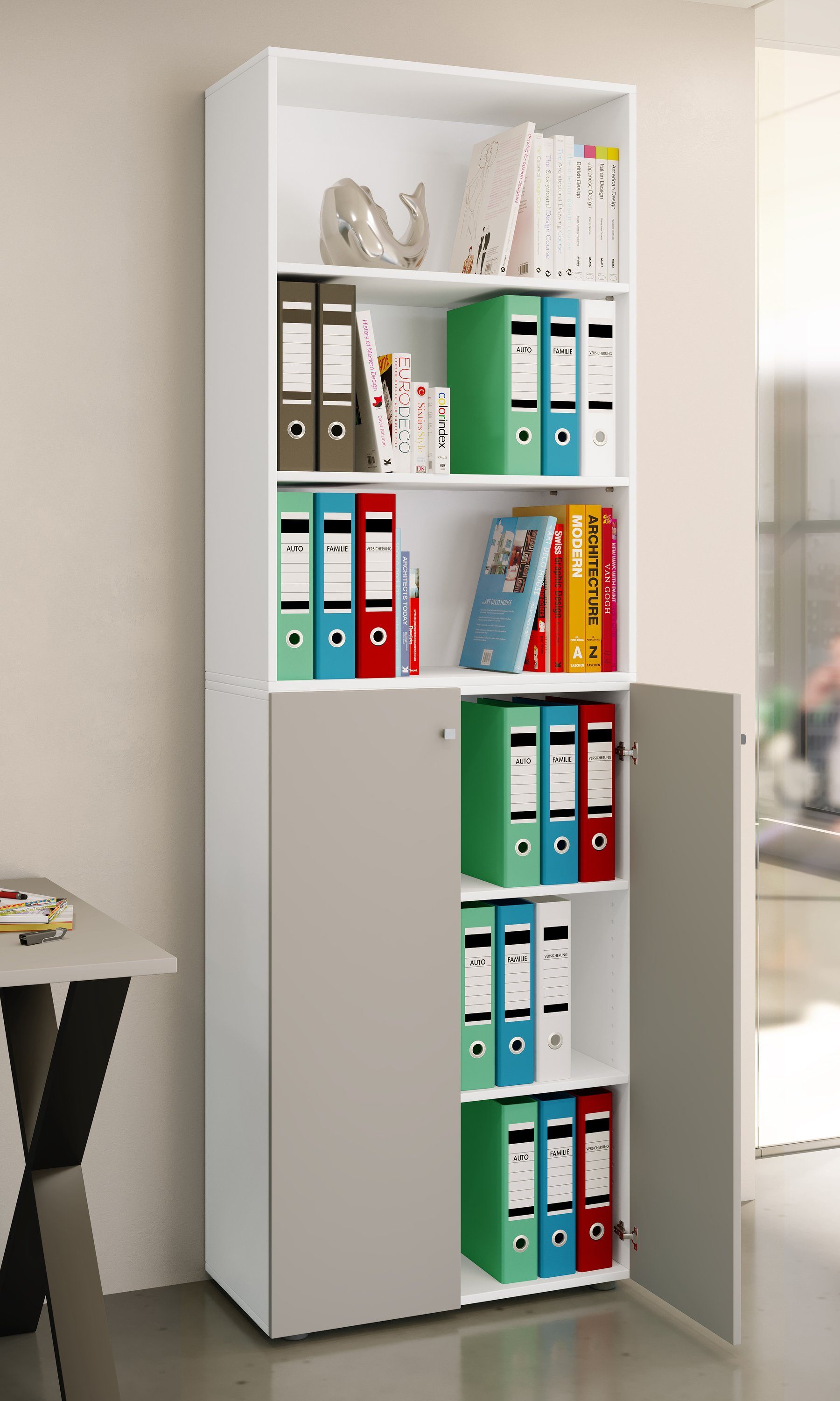 VCM Aktenschrank Büroschrank Regal Ordner Aktenschrank günstig online kaufen