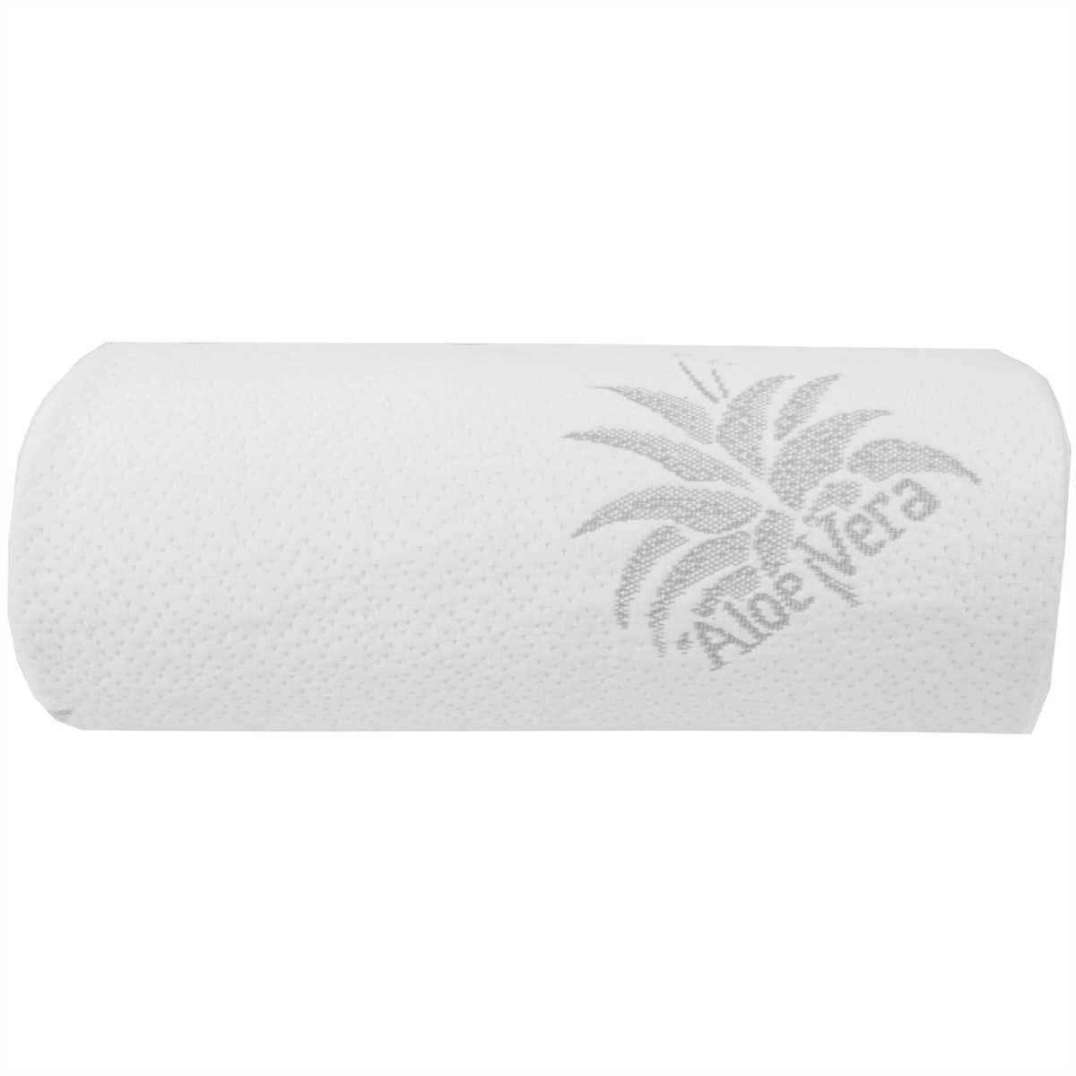 Bestgoodies Nackenstützkissen aus Memory-Schaum, Füllung: Polyurethan, Bezug: Polyester, Bauchschläfer, Rückenschläfer, Seitenschläfer, allergikergeeignet, Nackenrolle 15x40cm