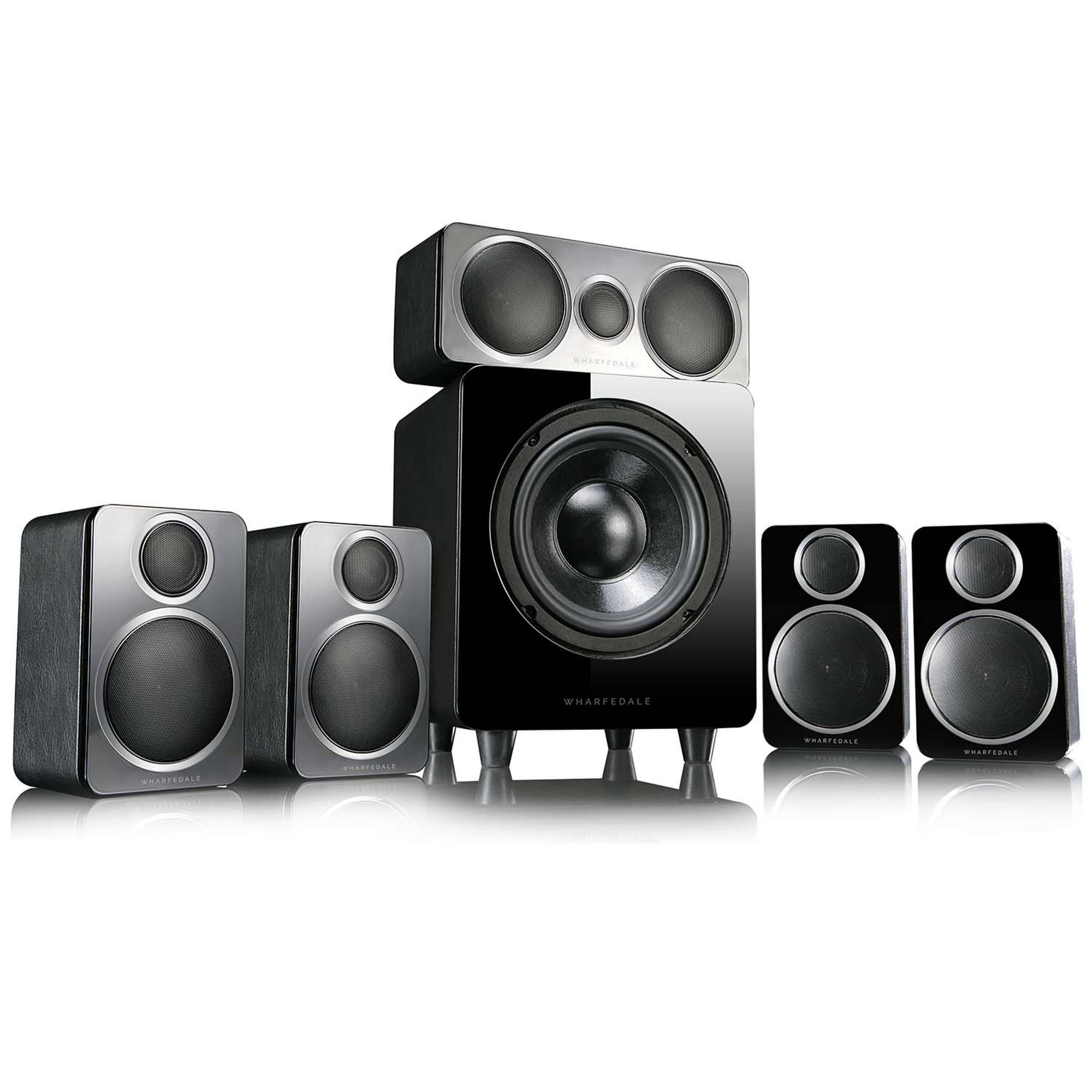 WHARFEDALE   DX-2 5.1 HCP System 5.1 Lautsprecher System schwarz