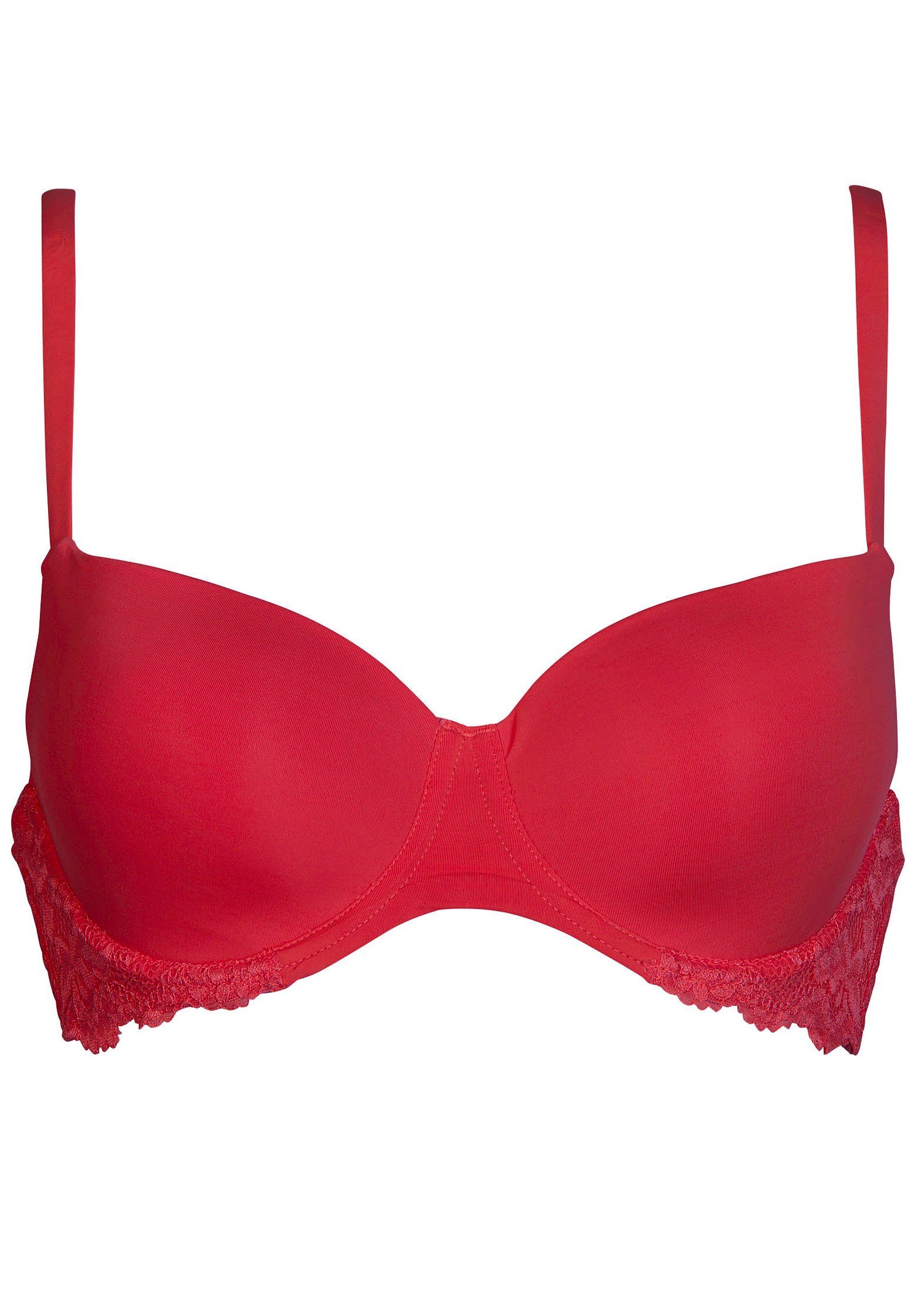 After Eden T-Shirt-BH JILL mit Schale, mit Bügel, verstellbare Träger, mit Spitze, feminin