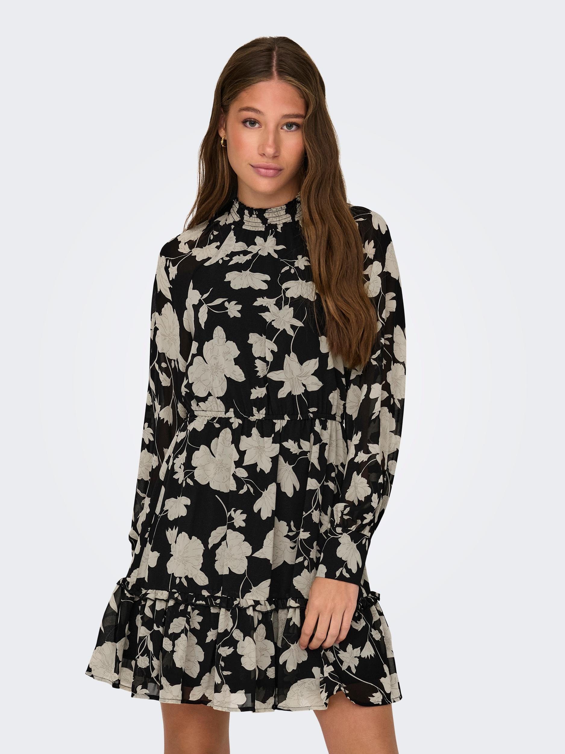 Beliebte Versandhandelsseiten ONLY Blusenkleid ONLLINNEA mit Volant L/S SMOCK EX PTM DRESS