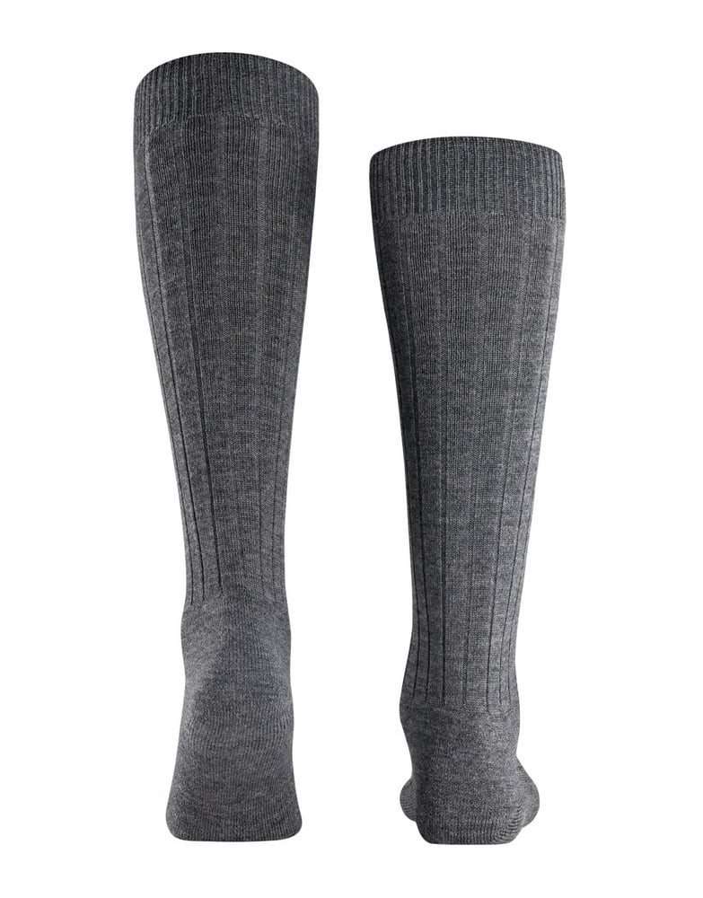 FALKE Kniestrümpfe Teppich im Schuh (klimaregulierende Merinowolle) dunkelgrau Herren