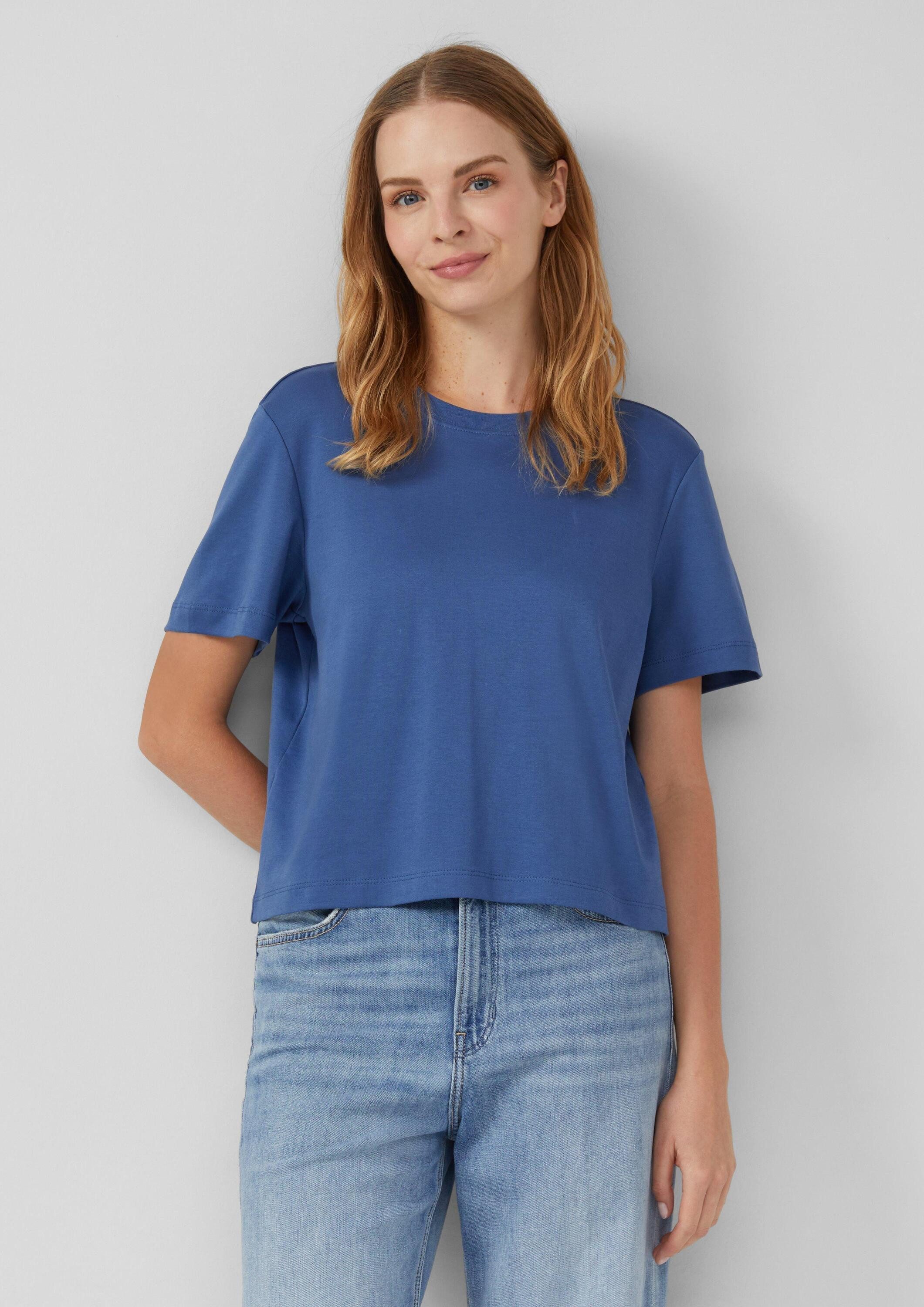 s.Oliver Kurzarmshirt T-Shirt Verkürztes T-Shirt aus günstig online kaufen