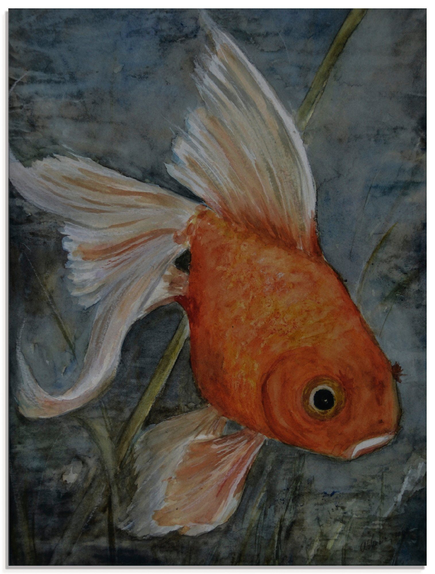 Artland Glasbild Feng Shui - Goldfisch, Wassertiere (1 St), in verschiedenen Größen