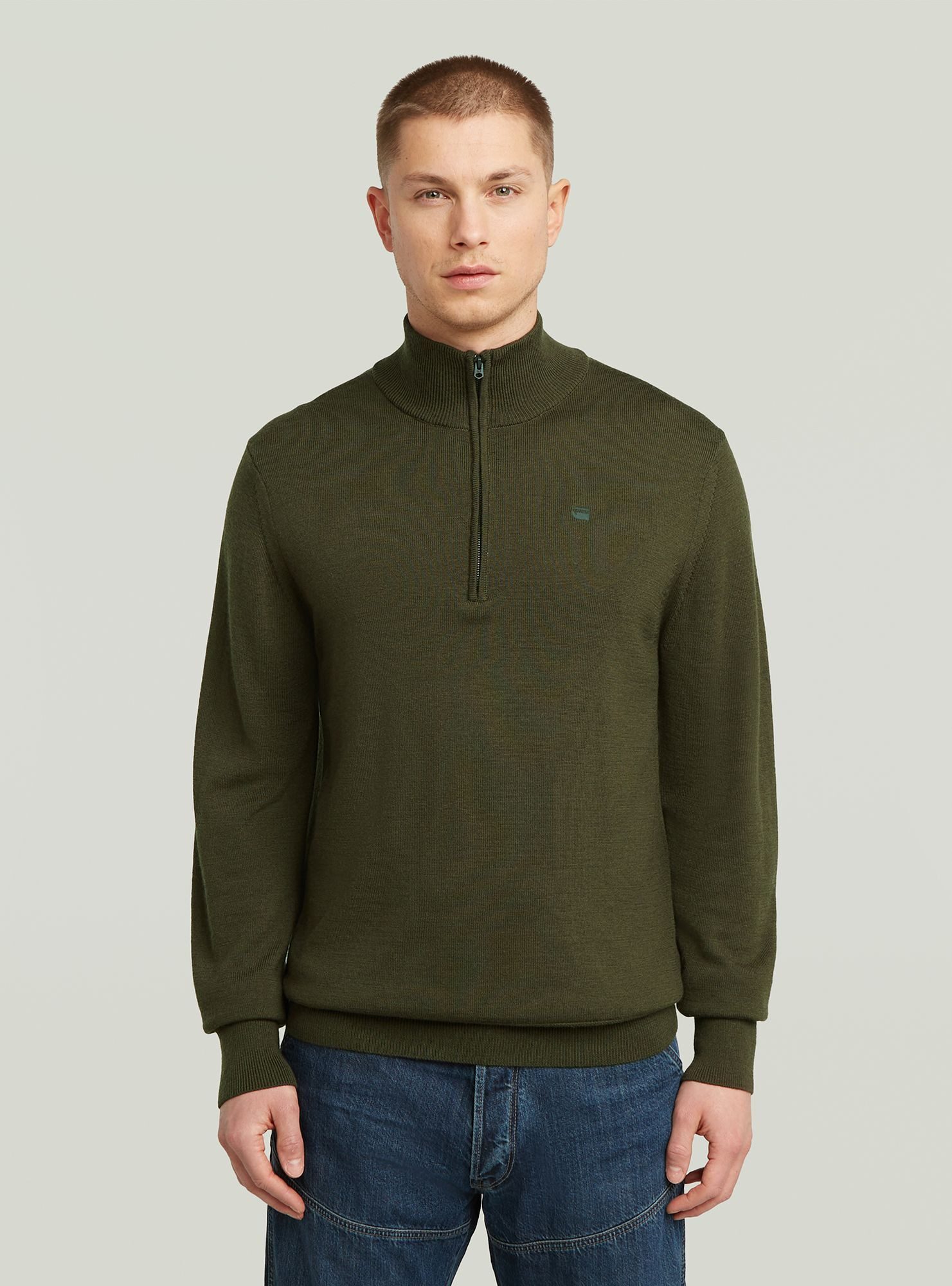 Longpullover Premium Core Half Zip Knit