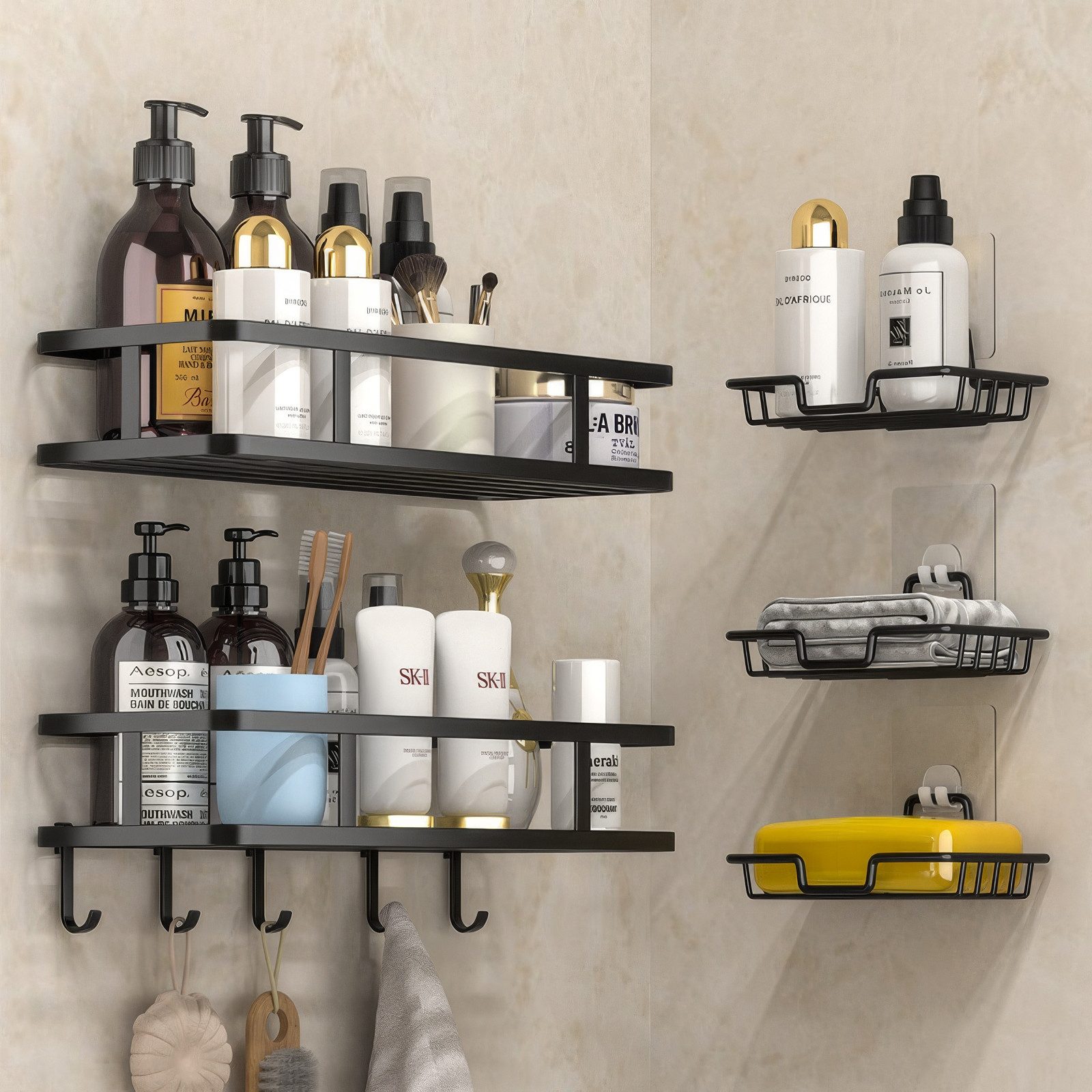 BlingBin Duschregal Duschablage Ohne Bohren, Badezimmer günstig online kaufen