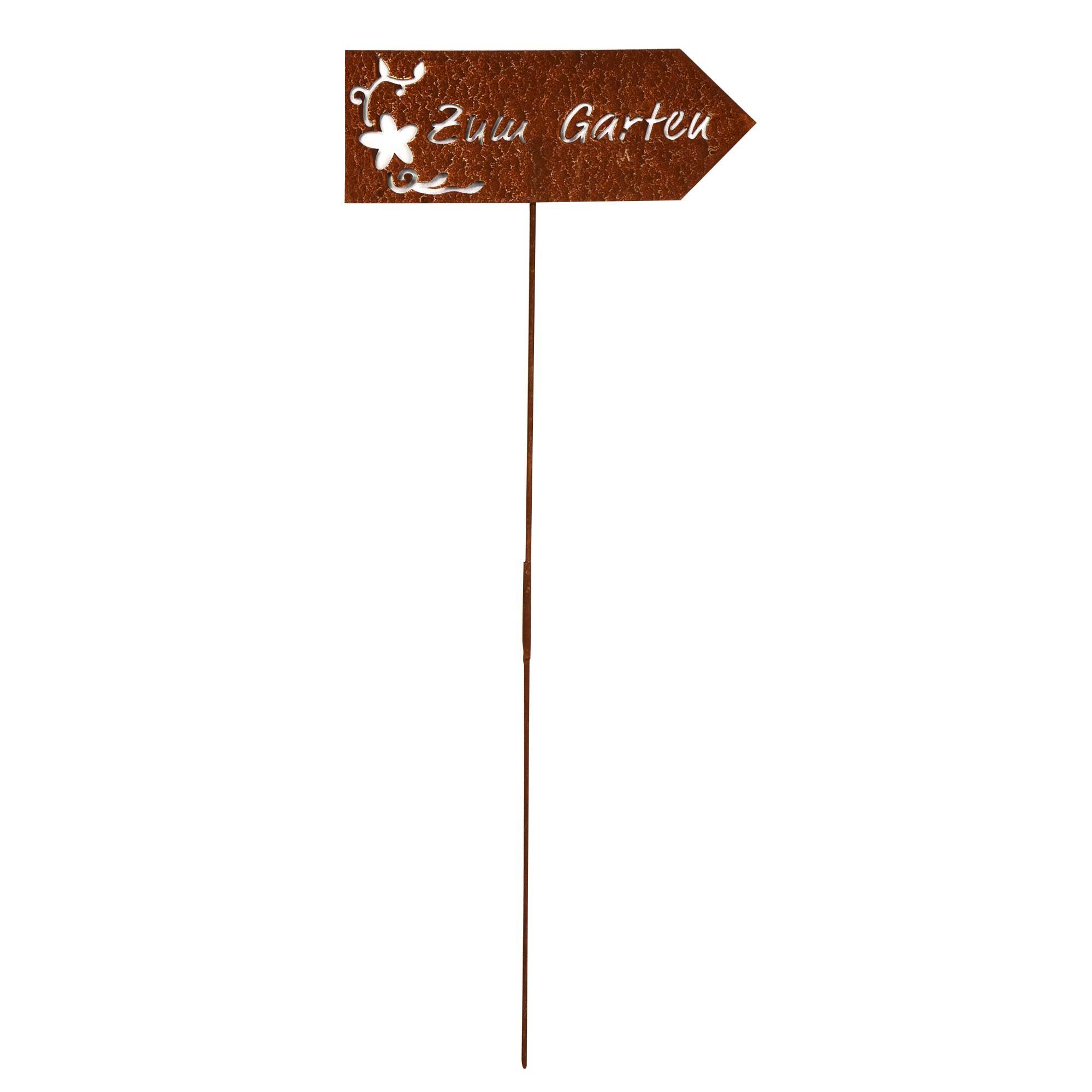 UNUS (1-St) Zum Gartenstecker Schild Garten Roststecker GARDEN