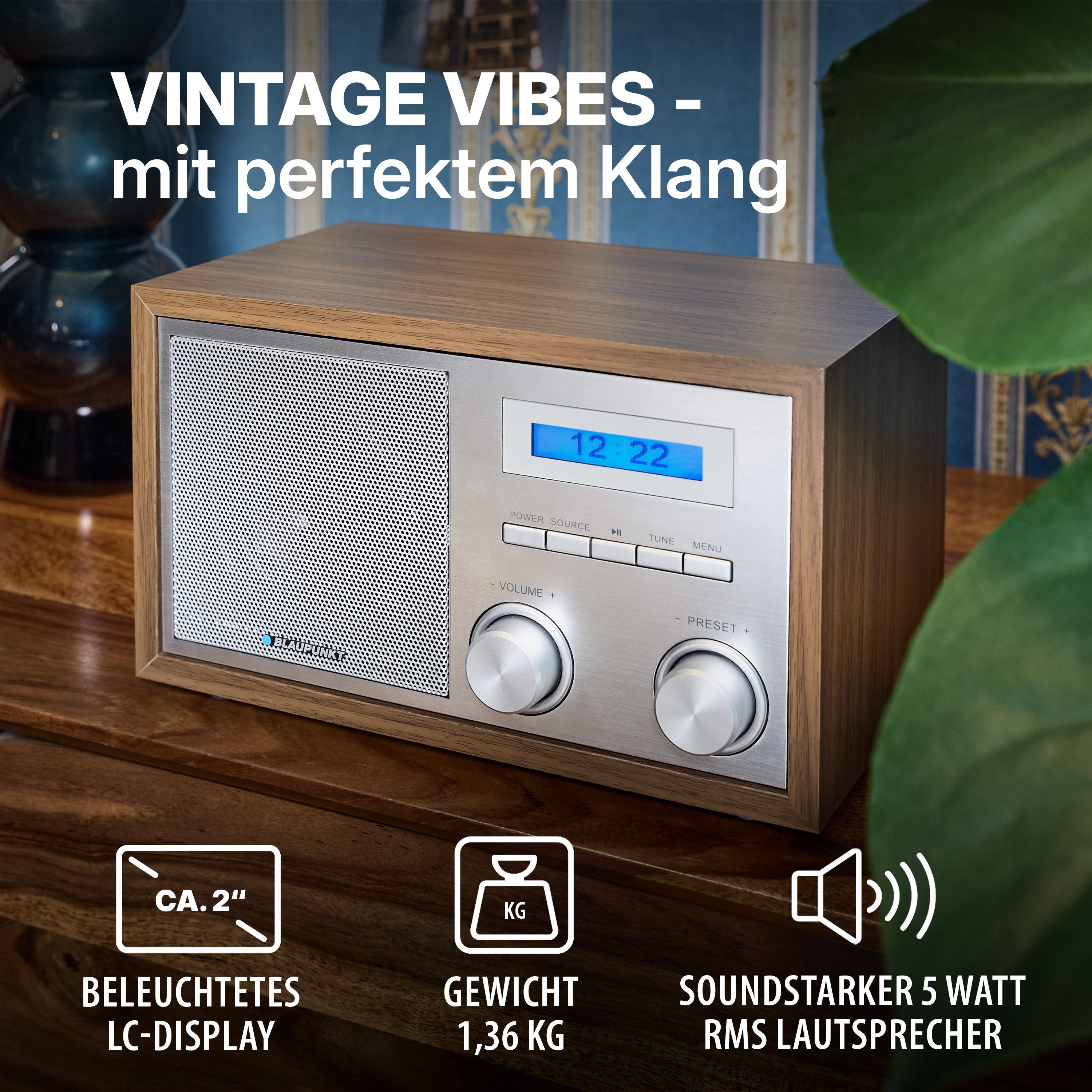 Blaupunkt RXD 180 Digitalradio (DAB) (Digitalradio (DAB), UKW- und DAB+-Empfang)