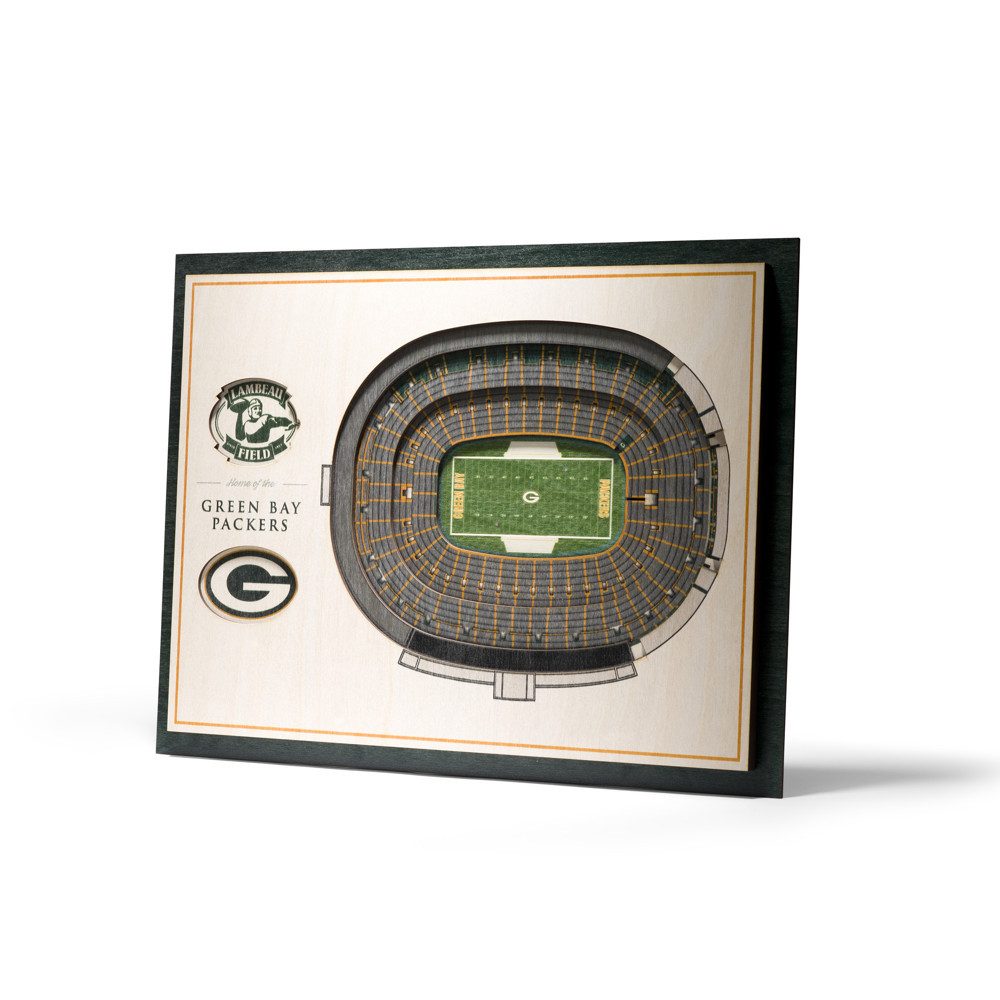 Green Bay Packers Wanddekoobjekt Green Bay Packers 5-Layer 3D Stadium View