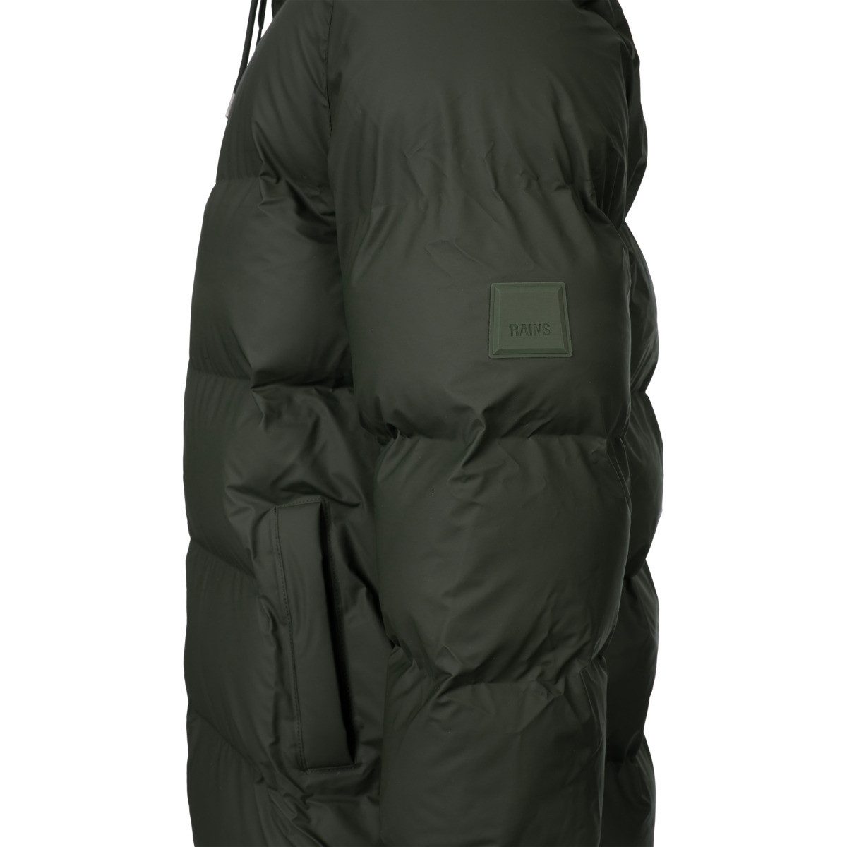 Rains Steppjacke Alta Longer Puffer Jacket W3T3 Unisex Erwachsene (1-St) Winterjacke, Übergangsjacke, Windjacke, Outdoorjacke, Mantel