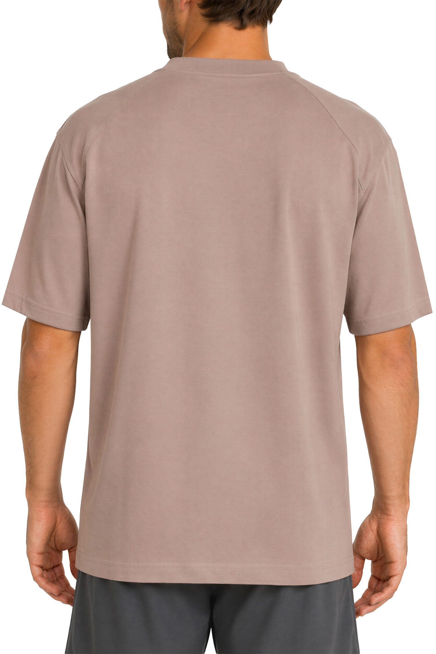 Reichstadt Oversize-Shirt Herren Relaxed Fit Kurzarmshirt 23RS041 mit Stitching am Kragen – Bild 2 von 5