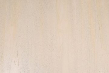 SAM® Baumkantentisch Sligo, massives Akazienholz, V-Gestell aus Roheisen, Tischstärke 26mm