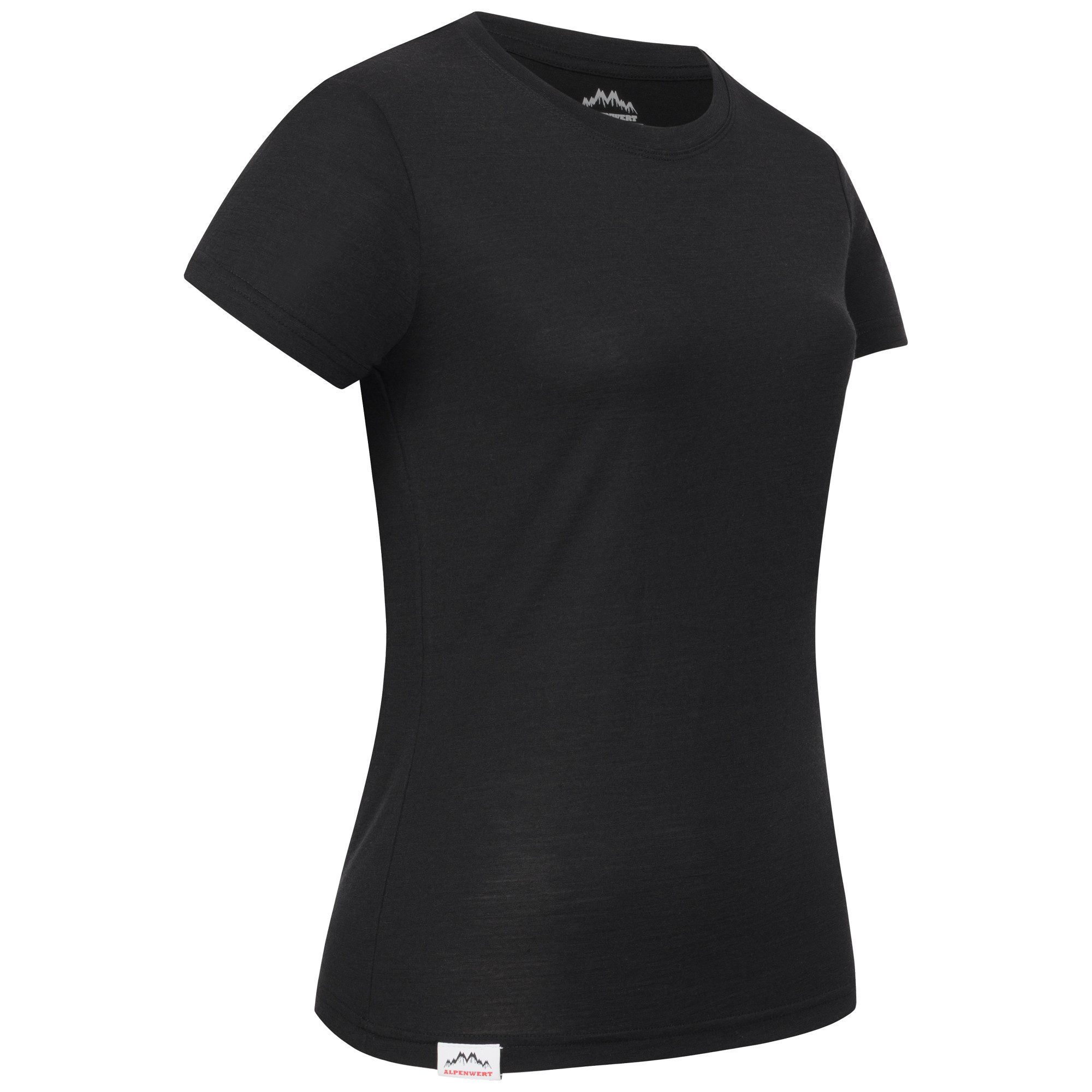 Alpenwert T-Shirt Damen Merino T-Shirt - mulesingfreie Wolle - hergestellt günstig online kaufen