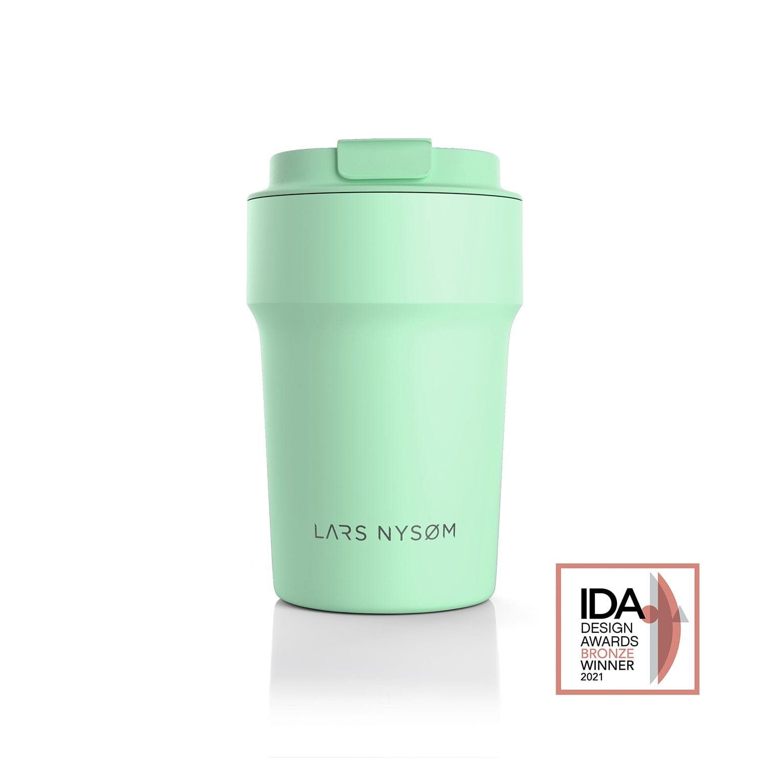 LARS NYSØM Thermobecher Bevægelse, Edelstahl, Auslaufsicherer Travel-Mug für Kaffee und Tee unterwegs 380ml 500ml