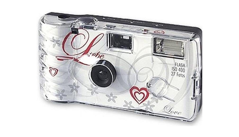 Hama Einwegkamera Hochzeit 400 27 Aufnahmen Liebe Kompaktkamera