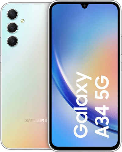 Samsung Galaxy A34 5G 128GB Smartphone (16,65 cm/6,6 Zoll, 128 GB Speicherplatz, 48 MP Kamera)