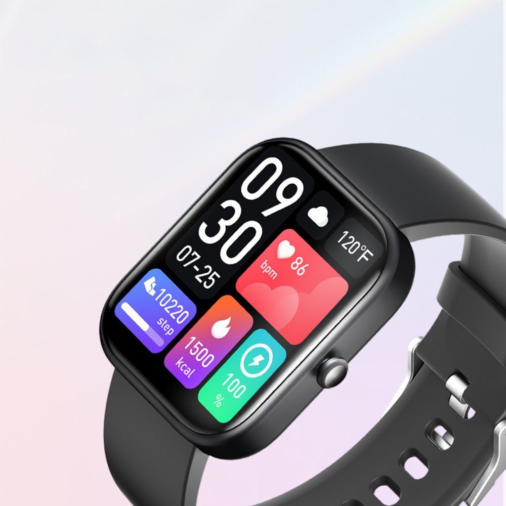 2.0" Smartwatch-Armband Smartwatch mit FELIXLEO Farbdisplay,Bluetooth-Anruf, Sportmodi 100+