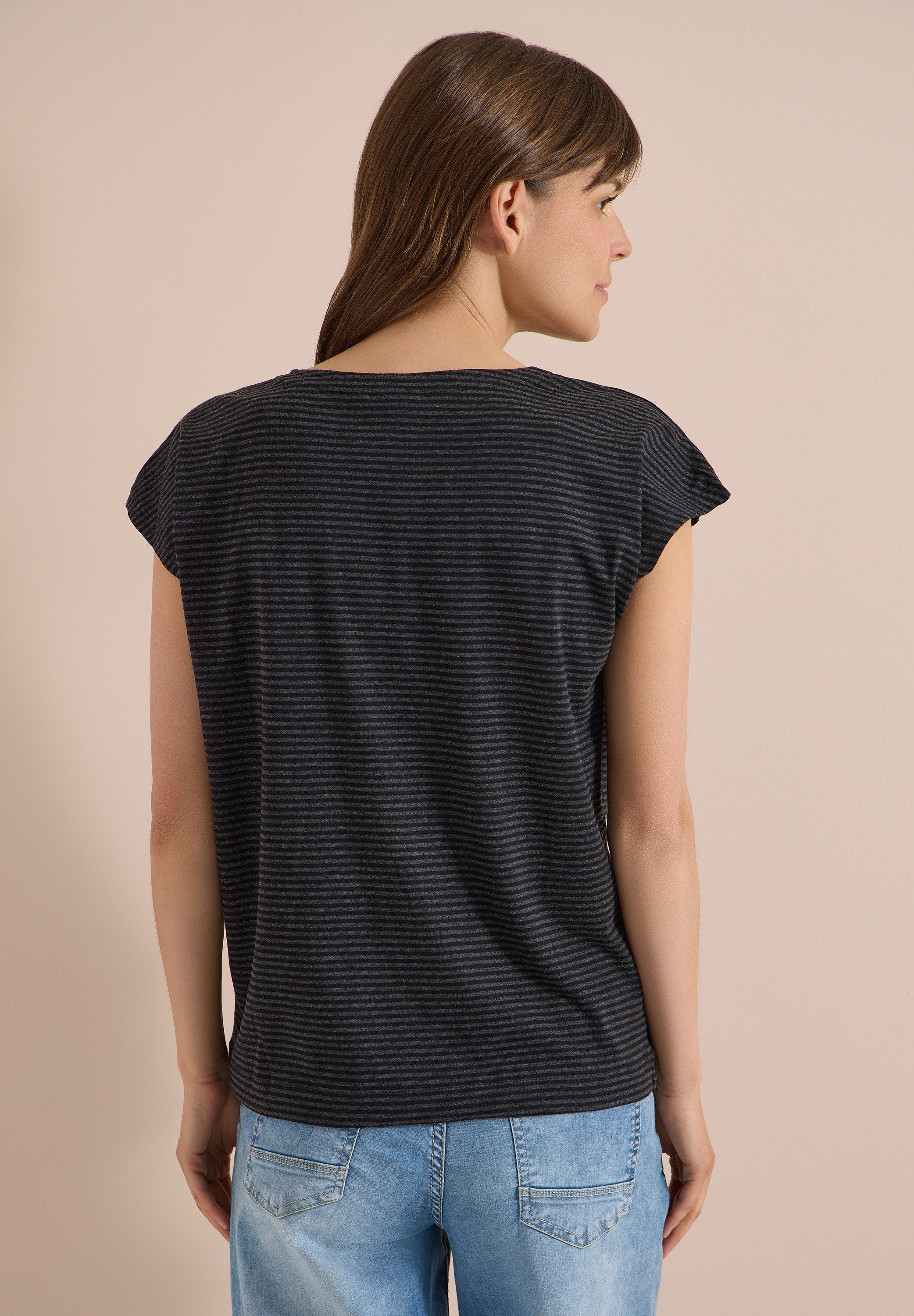 CECIL V-Shirt mit Cut-Out Detail