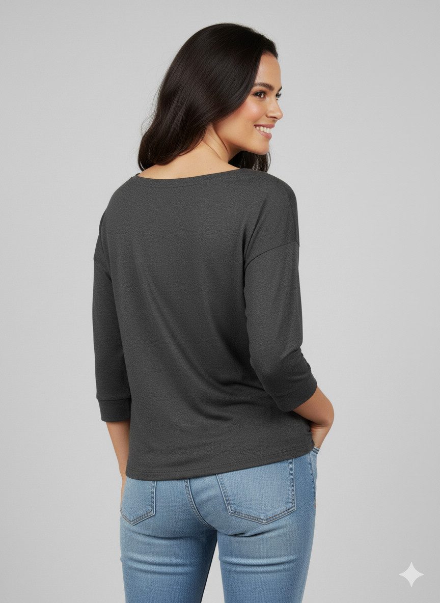 Ragwear Langarmshirt SHIMONA O abgerundeter Saum günstig online kaufen