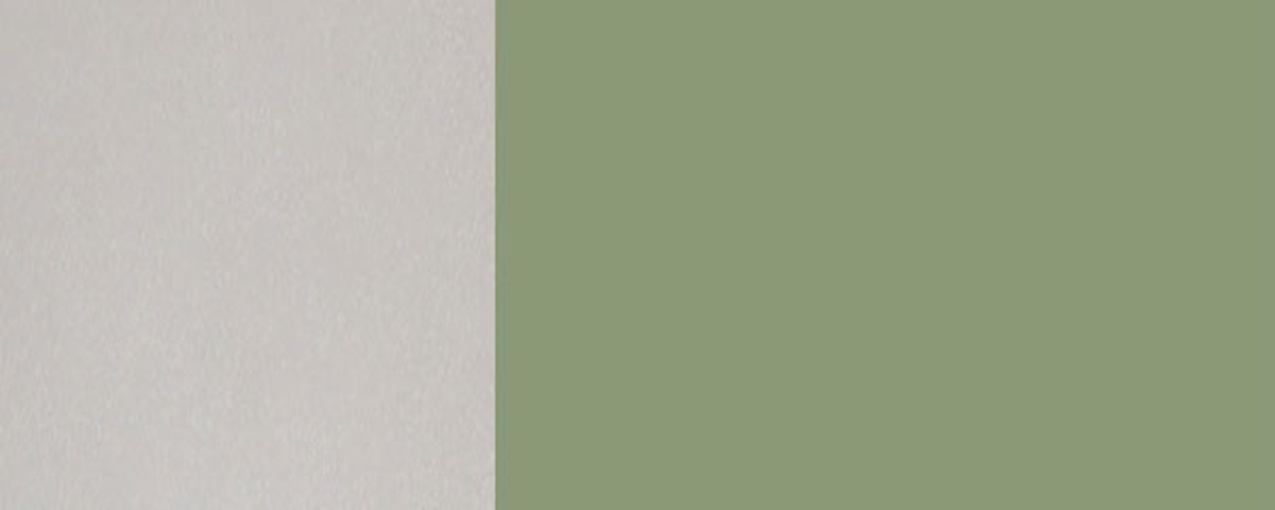 Feldmann-Wohnen Eckhängeschrank Florence (Florence) Front-, RAL wählbar 60cm 6021 Hochglanz Ausführung Korpusfarbe und blassgrün grifflos 1-türig