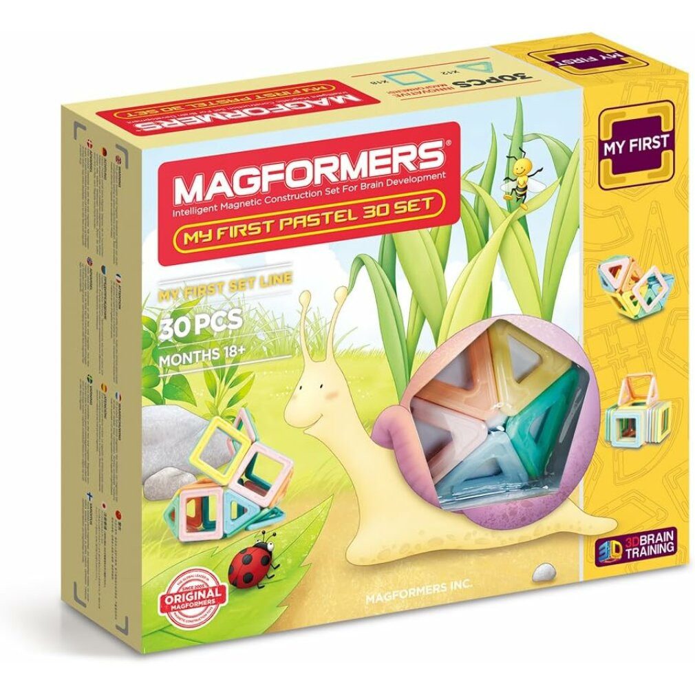 MAGFORMERS My First Pastelle 30 Stück Konstruktions-Spielset, (Packung)