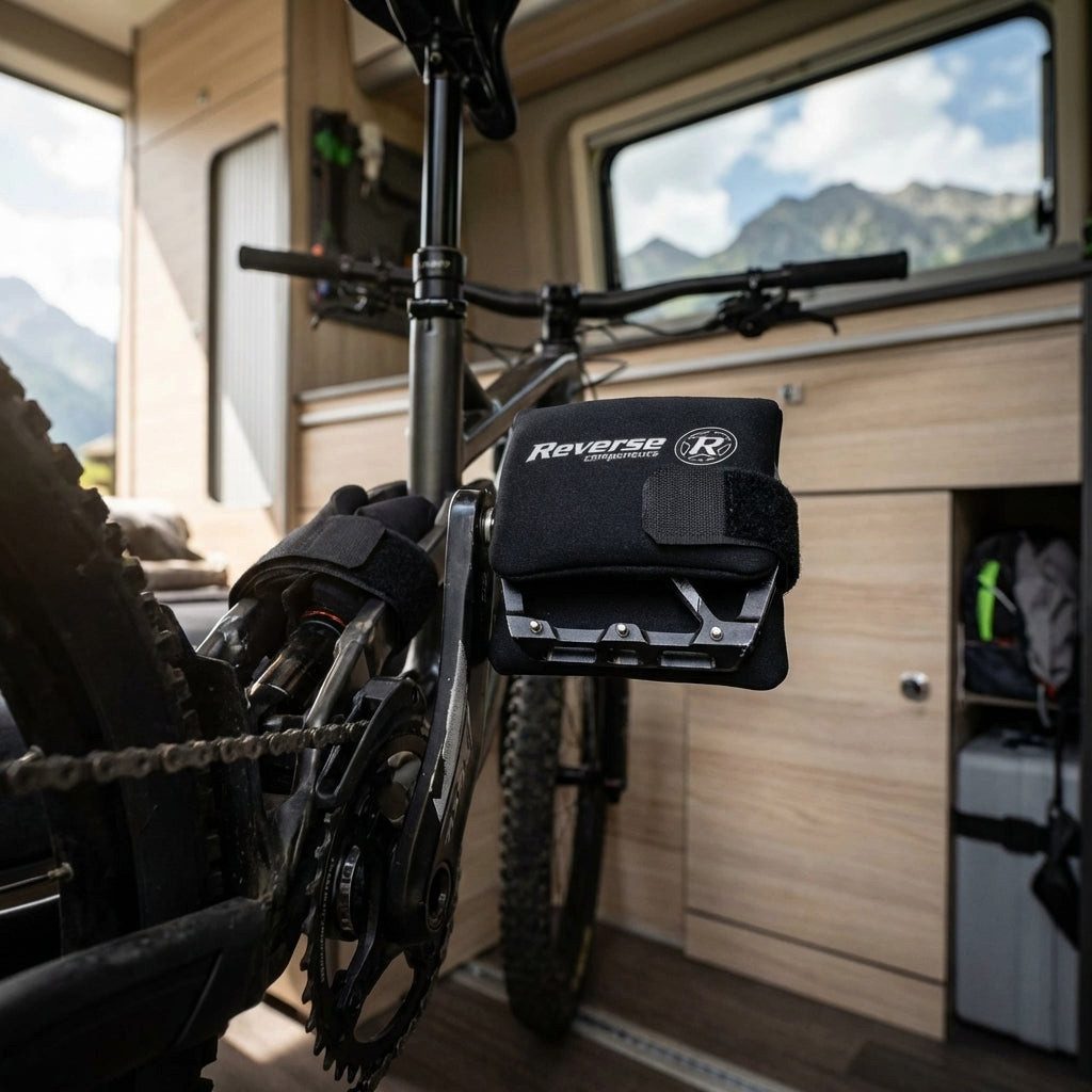 Reverse Fahrradpedale Reverse Pedal Pocket Set Reißfester dicker Neopren 100x120mm mit Klett