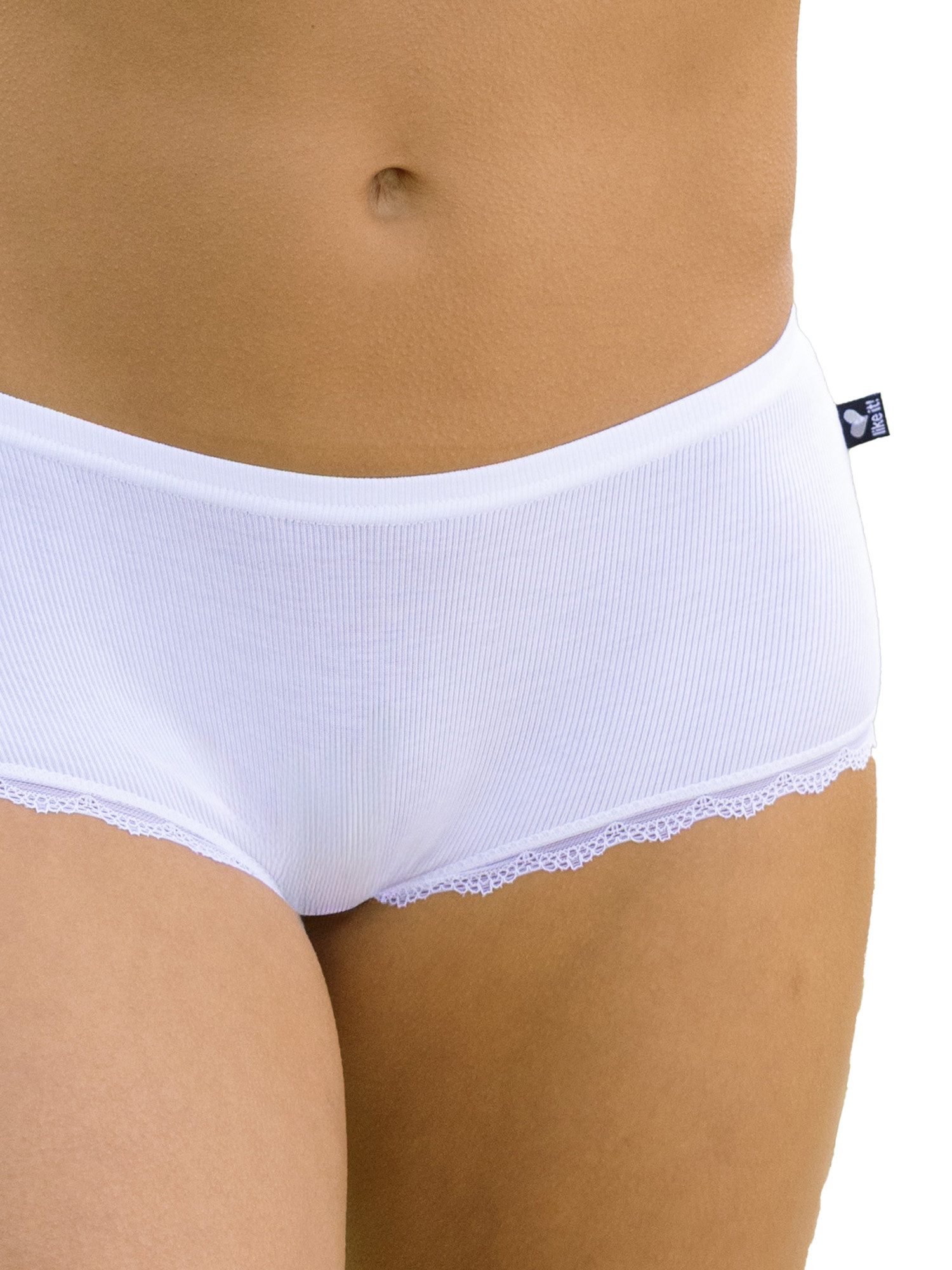 like it! Panty Panty Jessy (Stück, 1-St) hüftiger, bequemer Sitz, Beinabschlüsse mit zarter Spitze