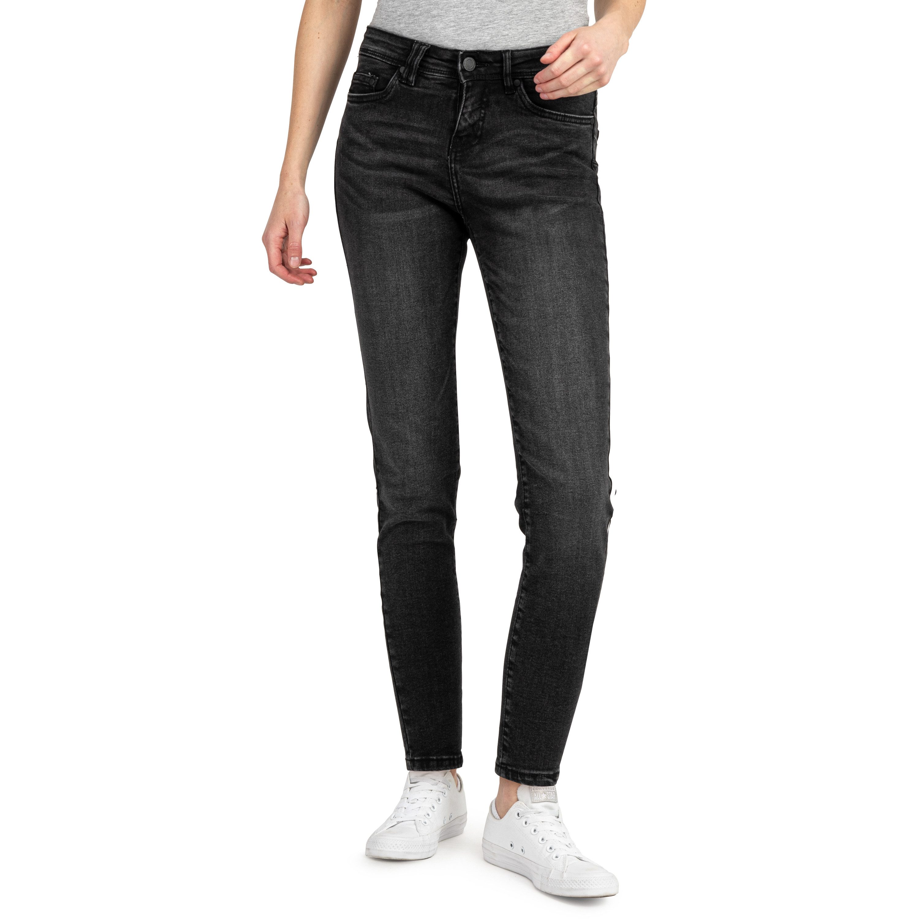 SUBLEVEL Slim-fit-Jeans Damen Jeans Skinny Slim Fit Jeanshose Hose Röhre Denim Stretch