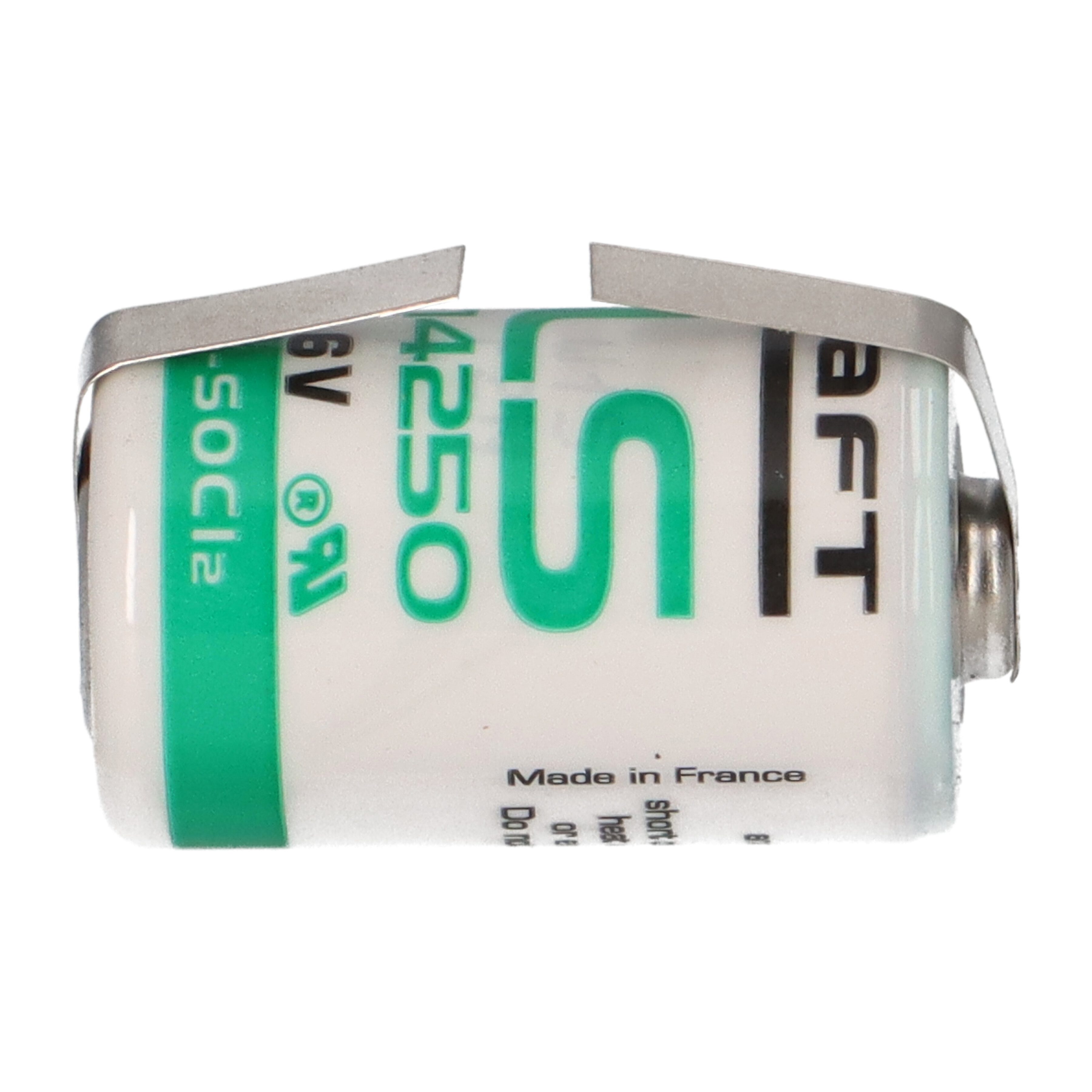 Saft Saft Lithium 3,6V Batterie LS 14250 1/2AA - Zelle LF in U-Form Batterie