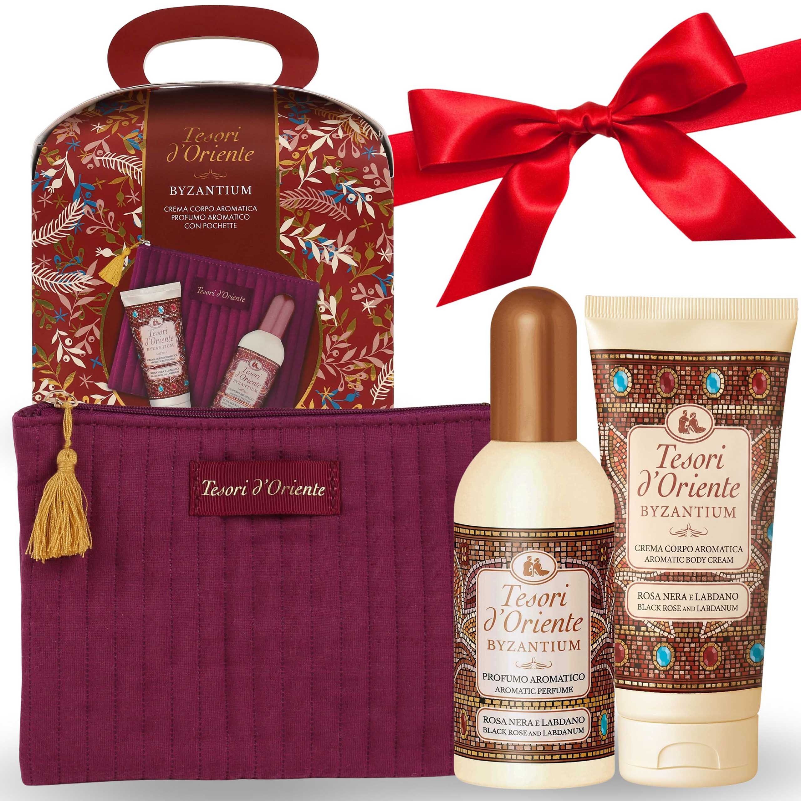 Tesori d´Oriente Pflege-Geschenkset Tesori d'Oriente Byzantium SET, Eau de Toilette, Creme + Tasche, 3-tlg.
