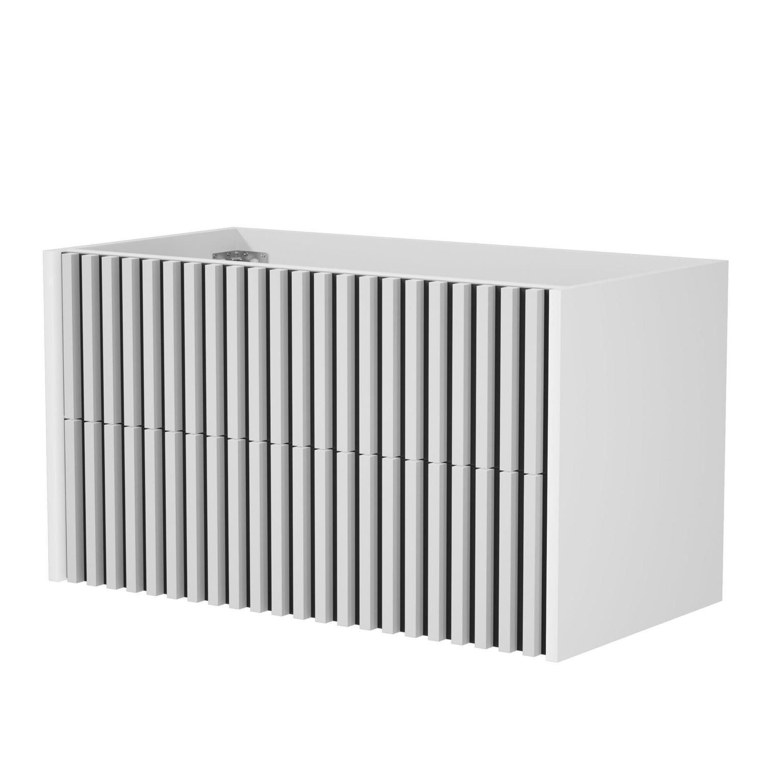 LuxusKollektion Waschtisch Waschtischunterschrank 90x45x50cm weiß (1-St)