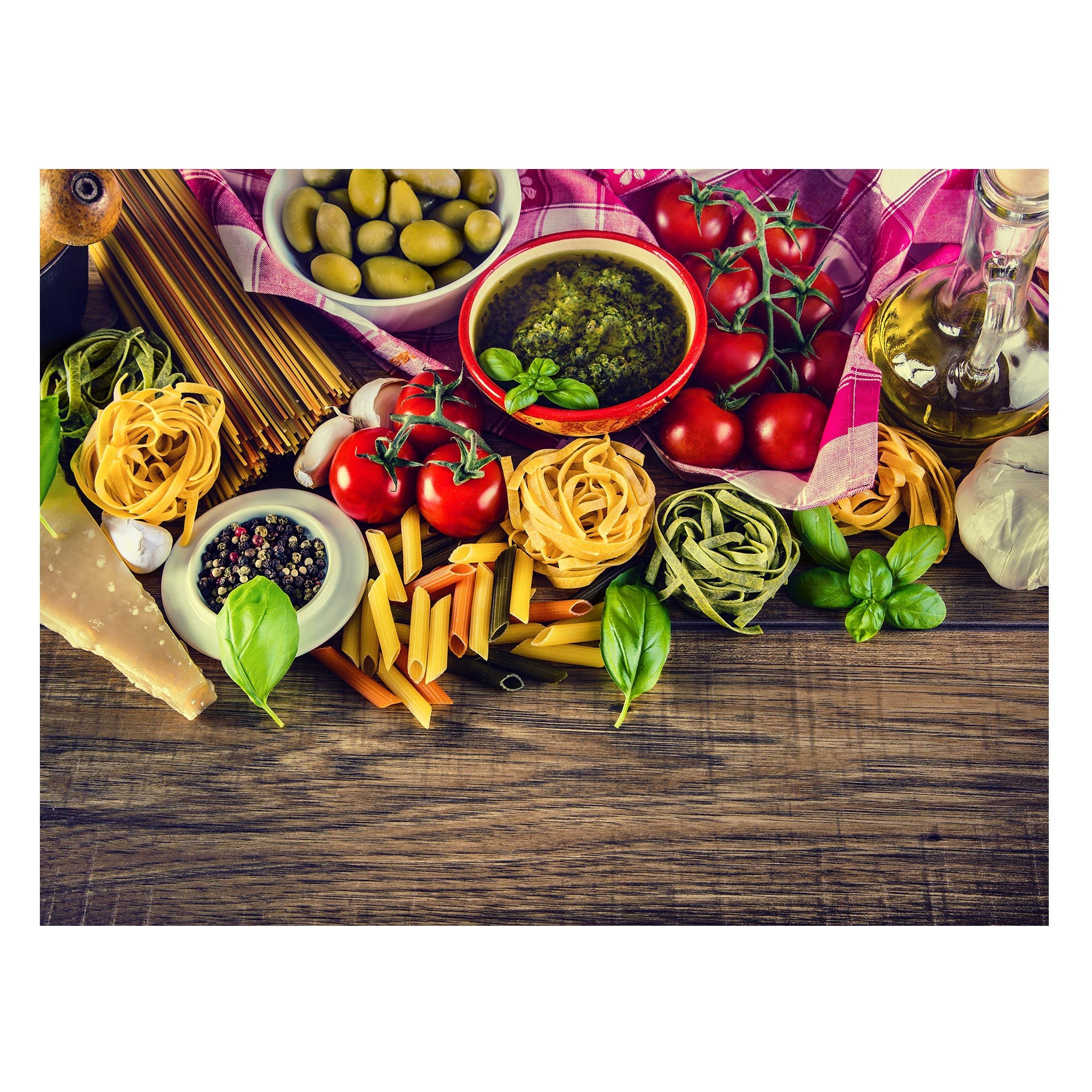 Bilderdepot24 Magnettafel Küche bunt Pasta, (1-tlg., Magnetboard Pinnwand f günstig online kaufen