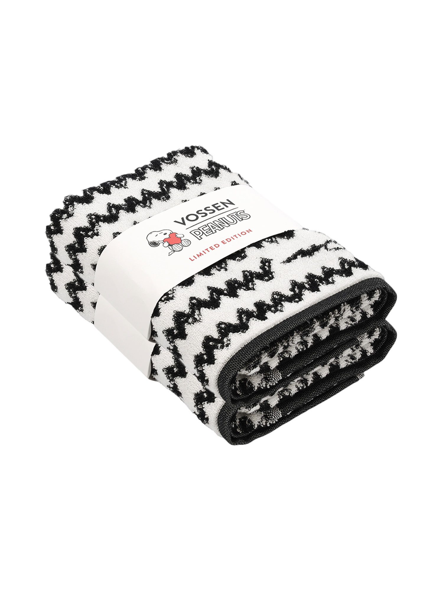 Vossen Handtücher Peanuts Collection - Alle Größen, Webfrottier (Packung, 2-St), Charlies Zickzack Design, ein Hauch Kindheitserinnerung für jeden Tag