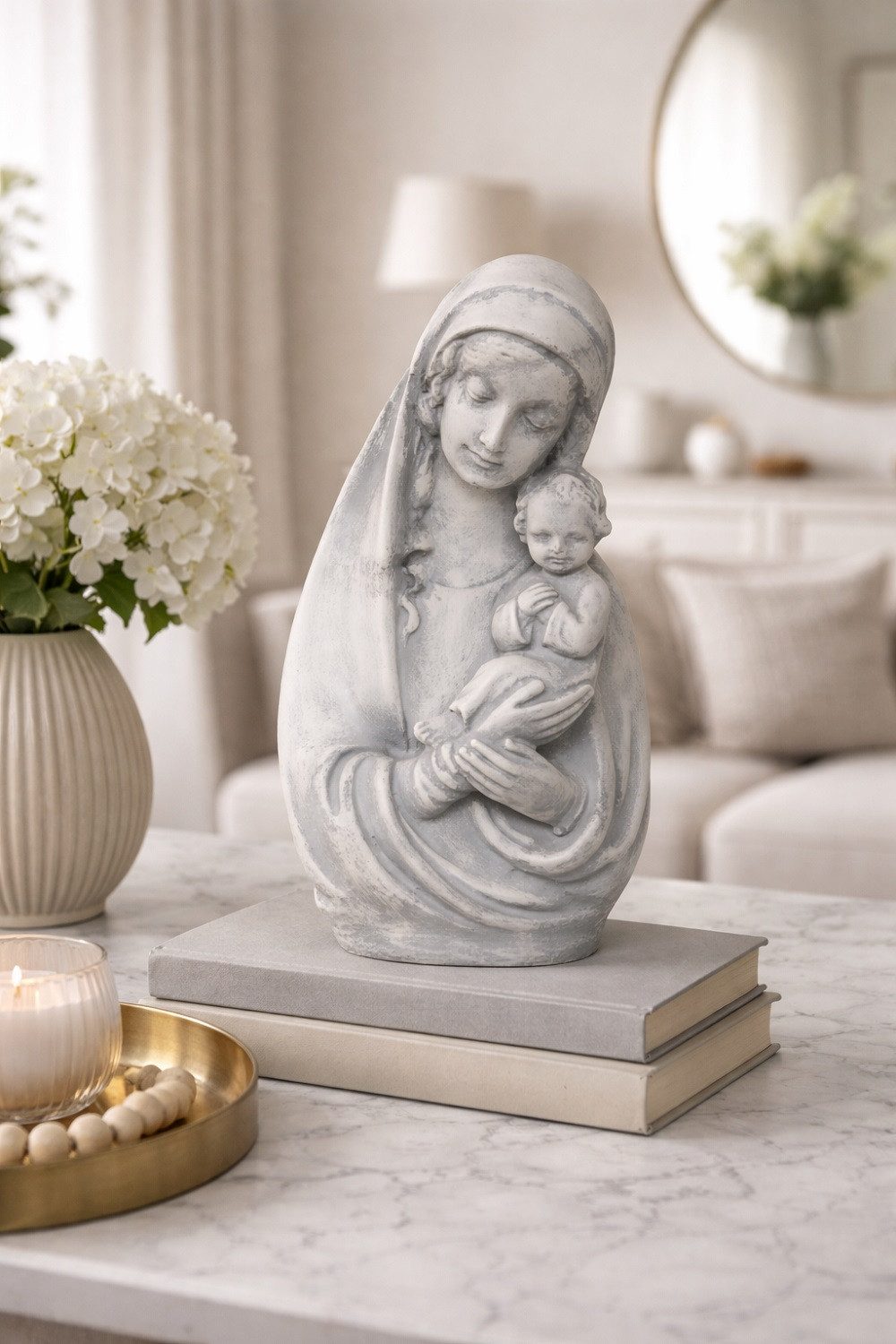 JVmoebel Skulptur Maria und Jesus Skulpturen Gott Heilige Figuren Dekor Statuen Sofort (1 St), Made in Europa