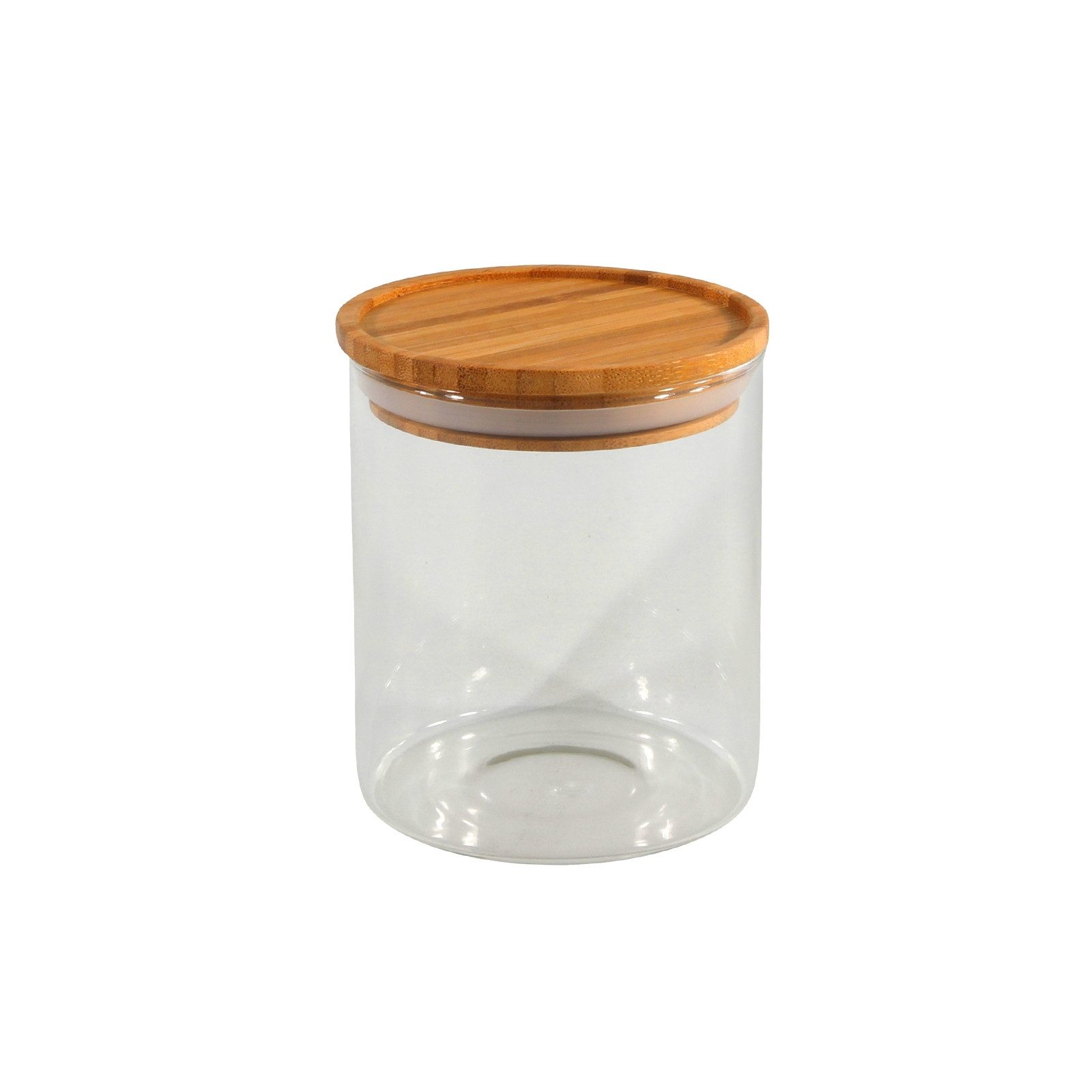 Neuetischkultur Vorratsglas Vorratsglas mit Bambusdeckel, Glas, (Stück, 1-tlg., 1 Vorratsglas), Vorratsdose Vorratsbox Frischhaltedose