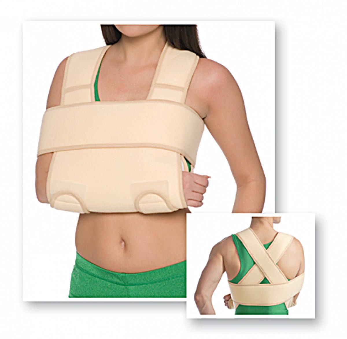 MedTex Armbandage Armgelenkbandage Armschlinge Schulter-Arm-Bandage  verstärkt Hand-Gelenk 8013, Fixierung