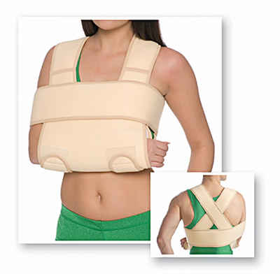 MedTex Armbandage Armgelenkbandage Armschlinge Schulter-Arm-Bandage verstärkt Hand-Gelenk 8013, Fixierung