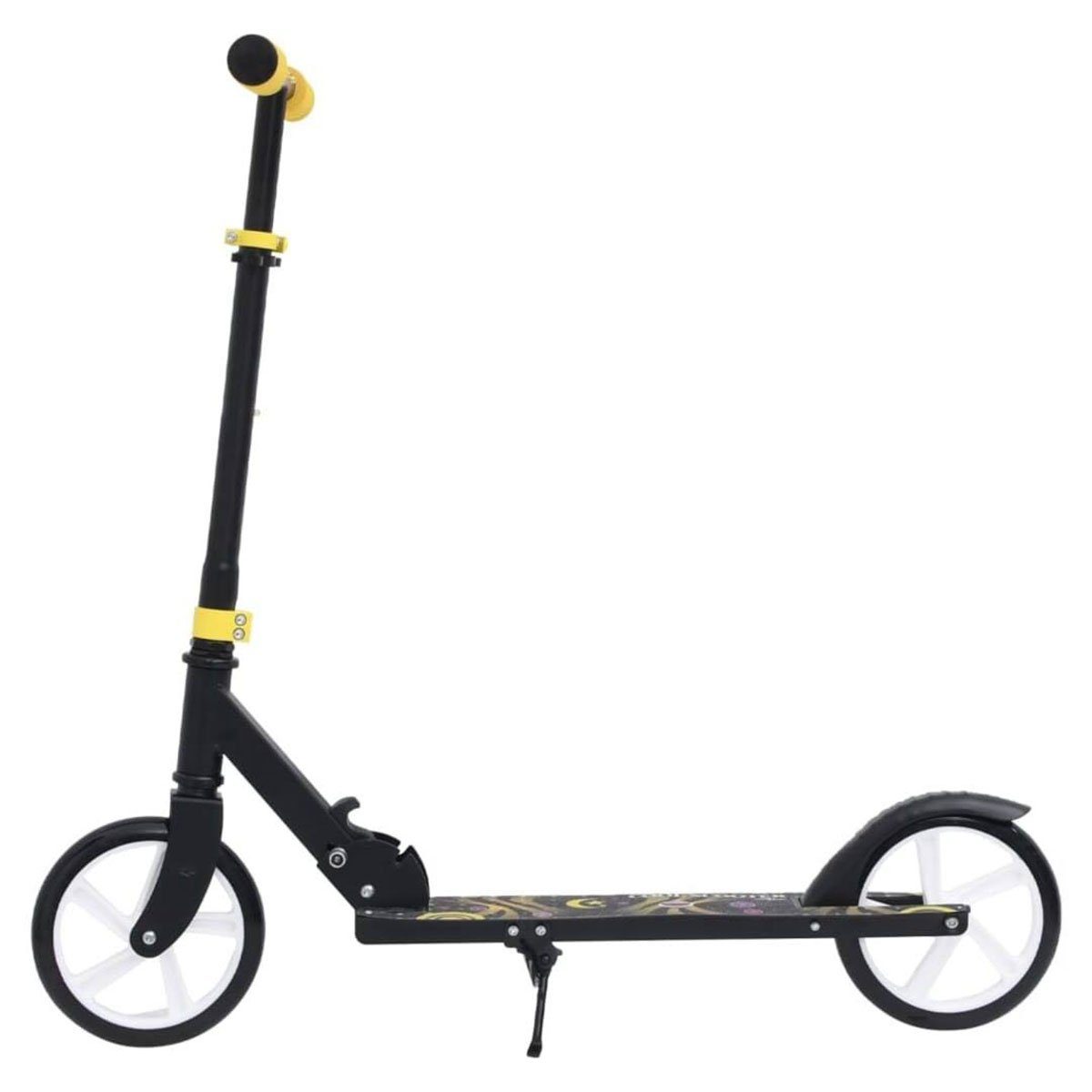 DOTMALL Fahrradpedale Lenker, verstellbarem 2-Rad-Kinderroller Gelb mit